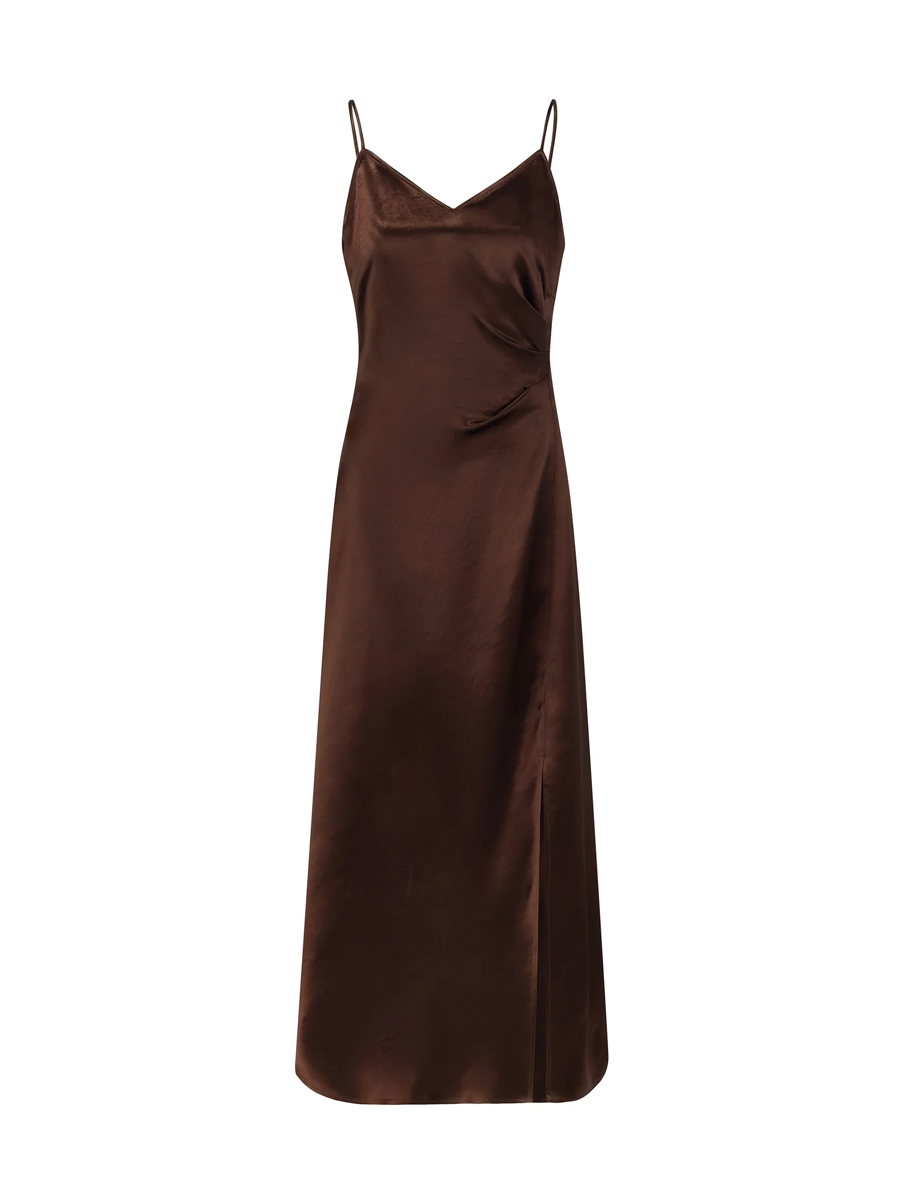 100% Acetate Women Strap Maxi Dress With Floral Choker And Eye Mask - Image 10