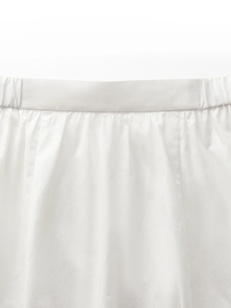 100% Cotton A-Line Elastic Waist Women Skirt - Image 6
