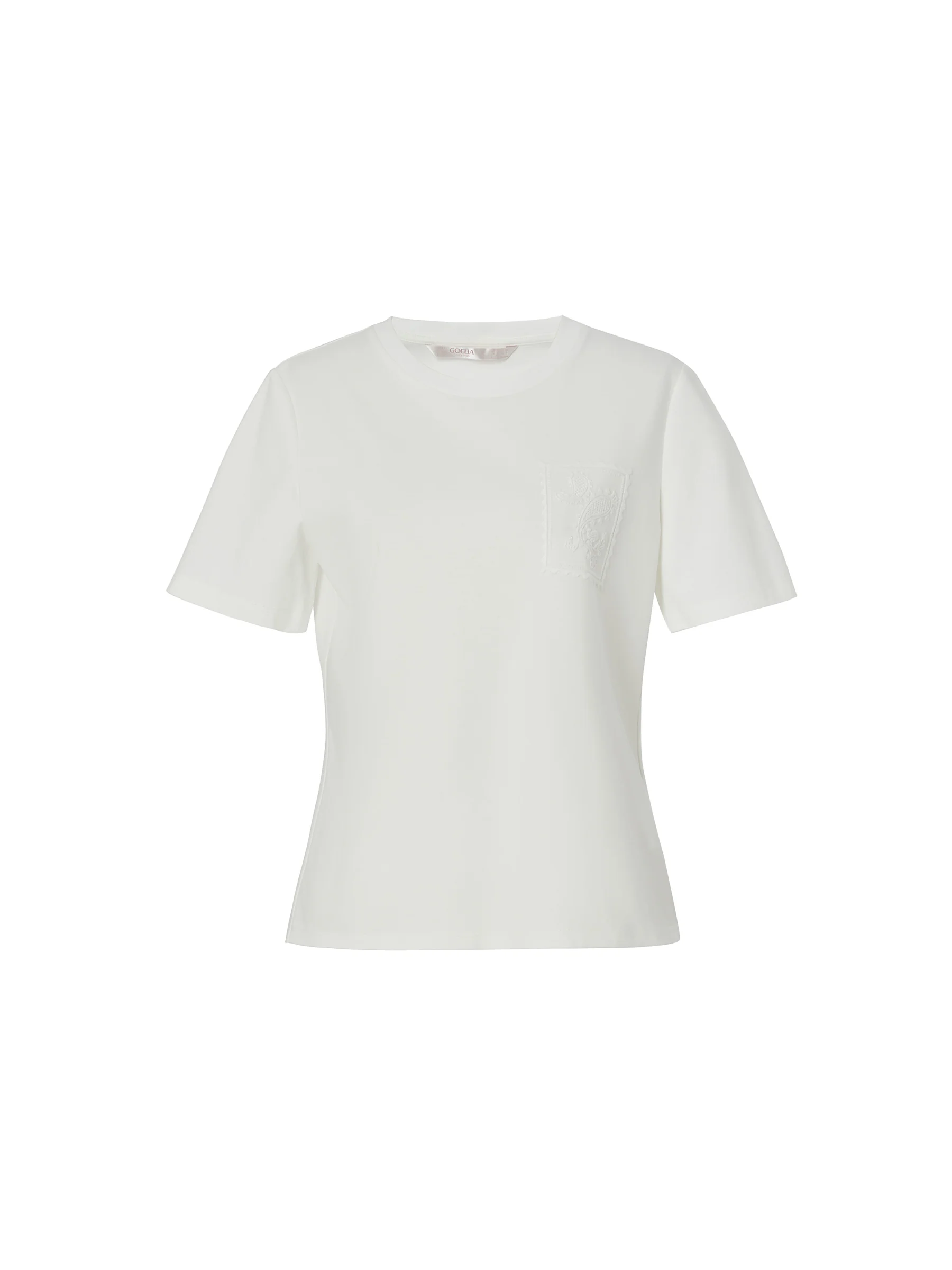 100% Cotton Paisley Embroidered Women T-Shirt - Image 7