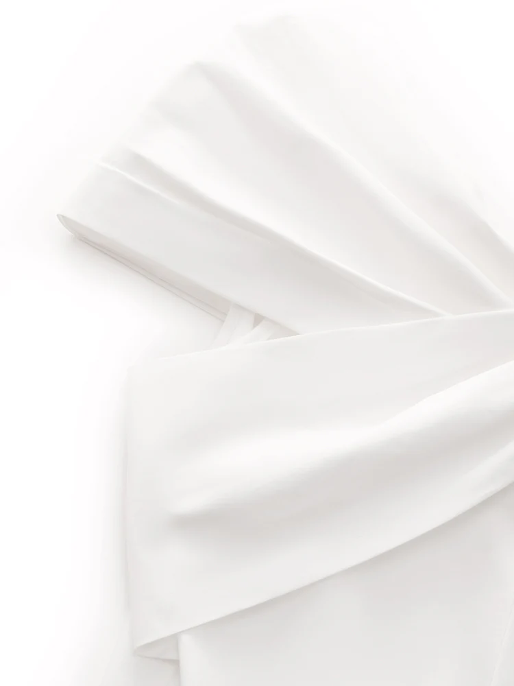 100% Cotton Stretch Off Shoulder Women Bow Top - Image 9