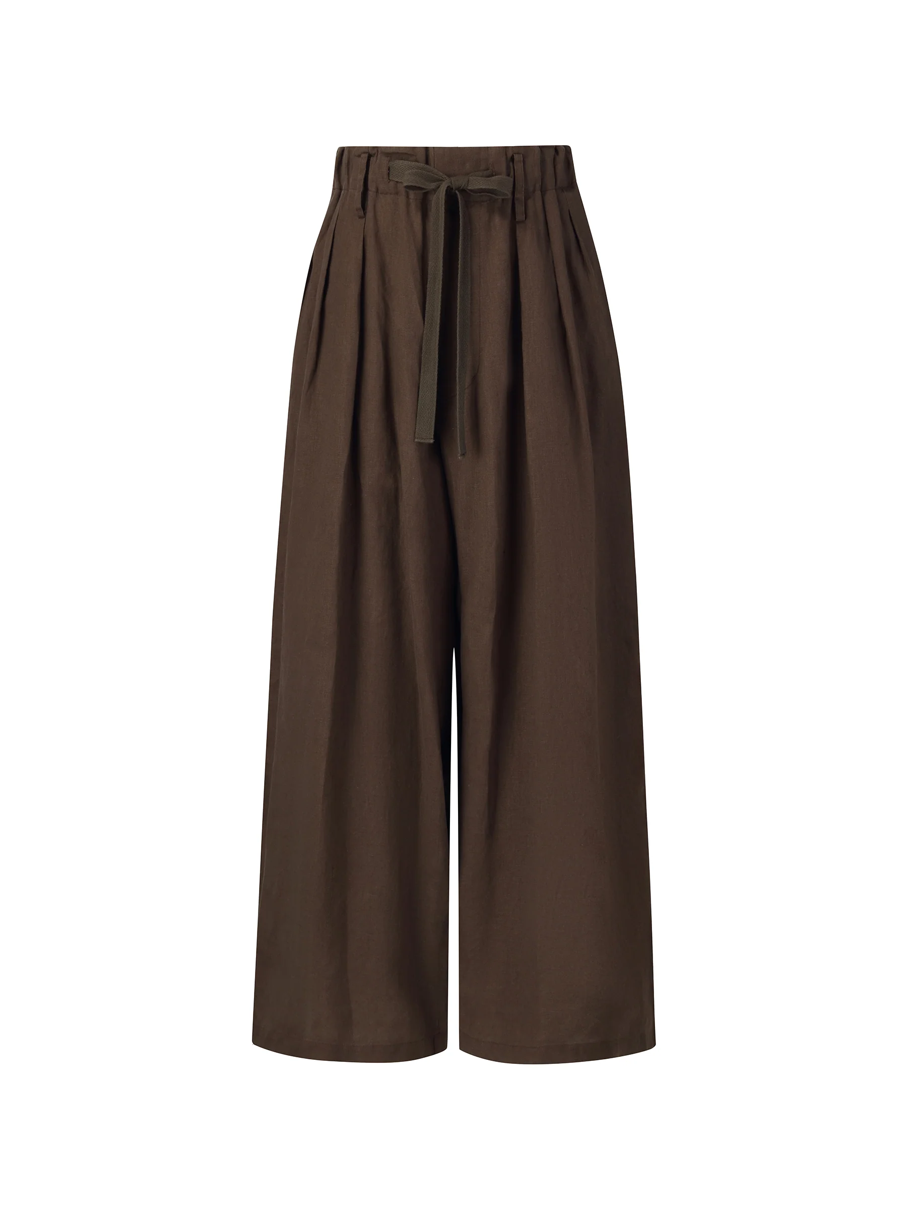 100% Linen Loose Fit Unisex Barrel Leg Pants - Image 6