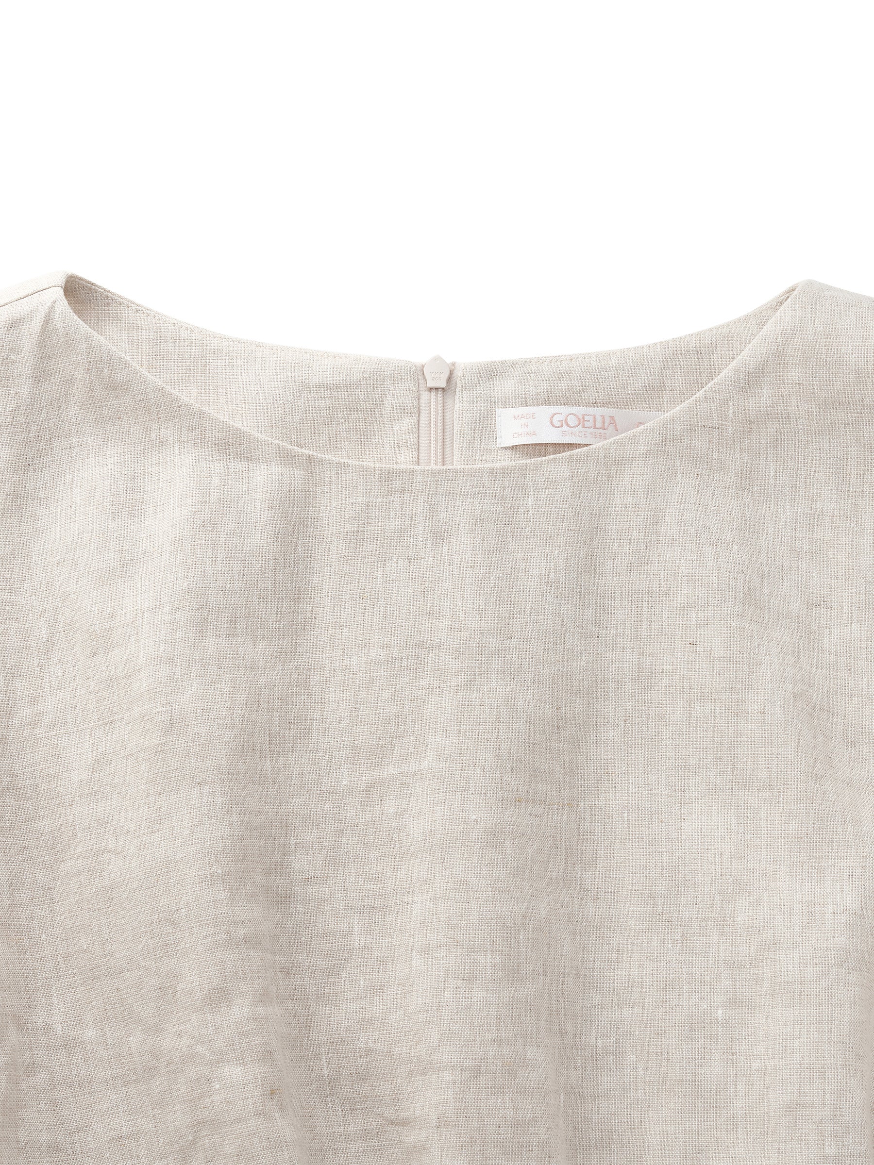 100% Linen Women Bud Sleeve Top - Image 17