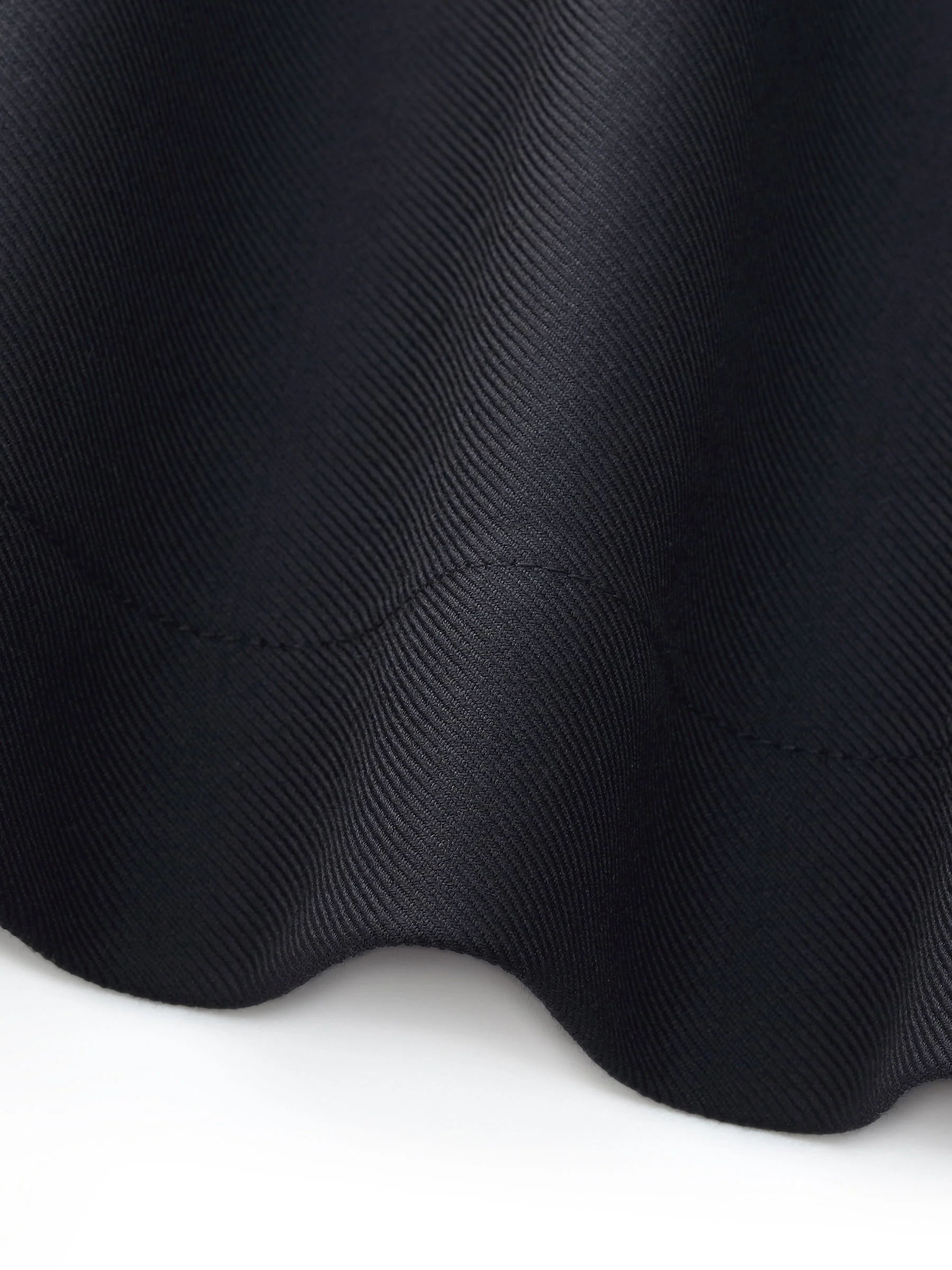 100% Worsted Wool Side Slit Women Culotte Skirt - Image 8