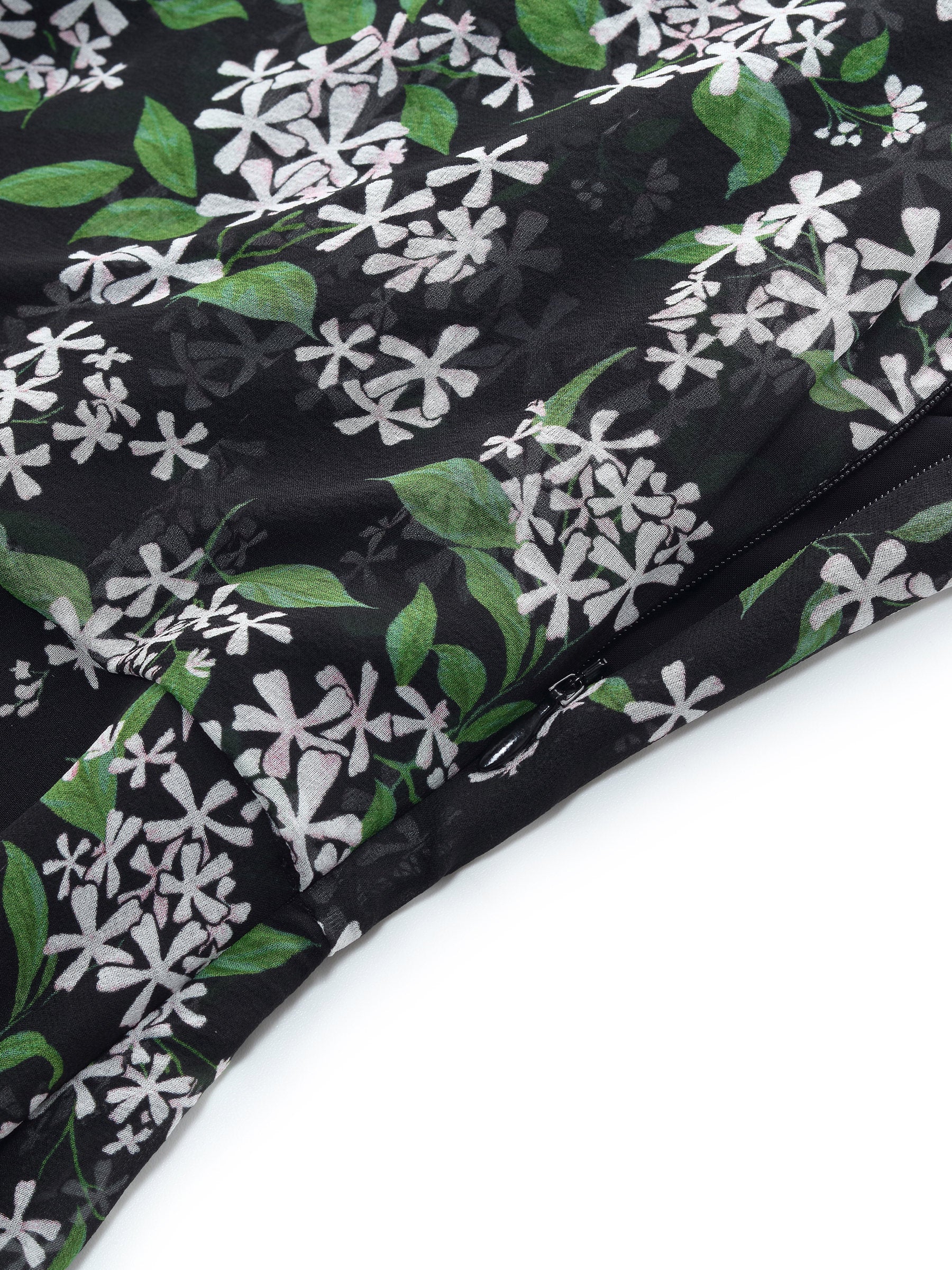 10MM Mulberry Silk Floral Print Women Strap Maxi Dress With Scrunchie - Image 9