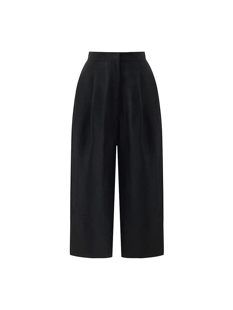 16 Momme Xiang Yun Silk Wide Leg Women Pants - Image 8