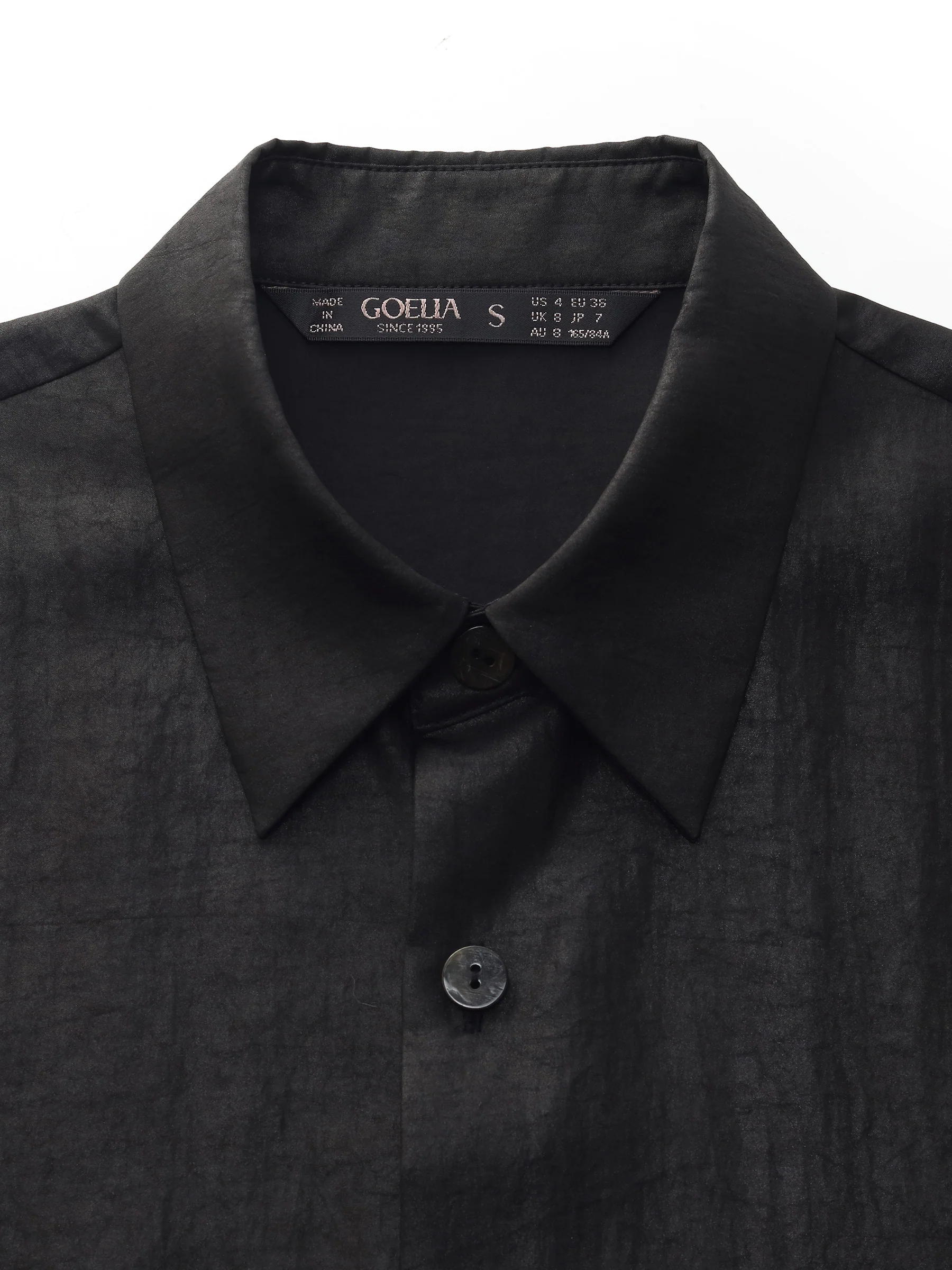 16MM Xiang Yun Silk Unisex 3/4 Sleeves Oversized Shirt - Image 8