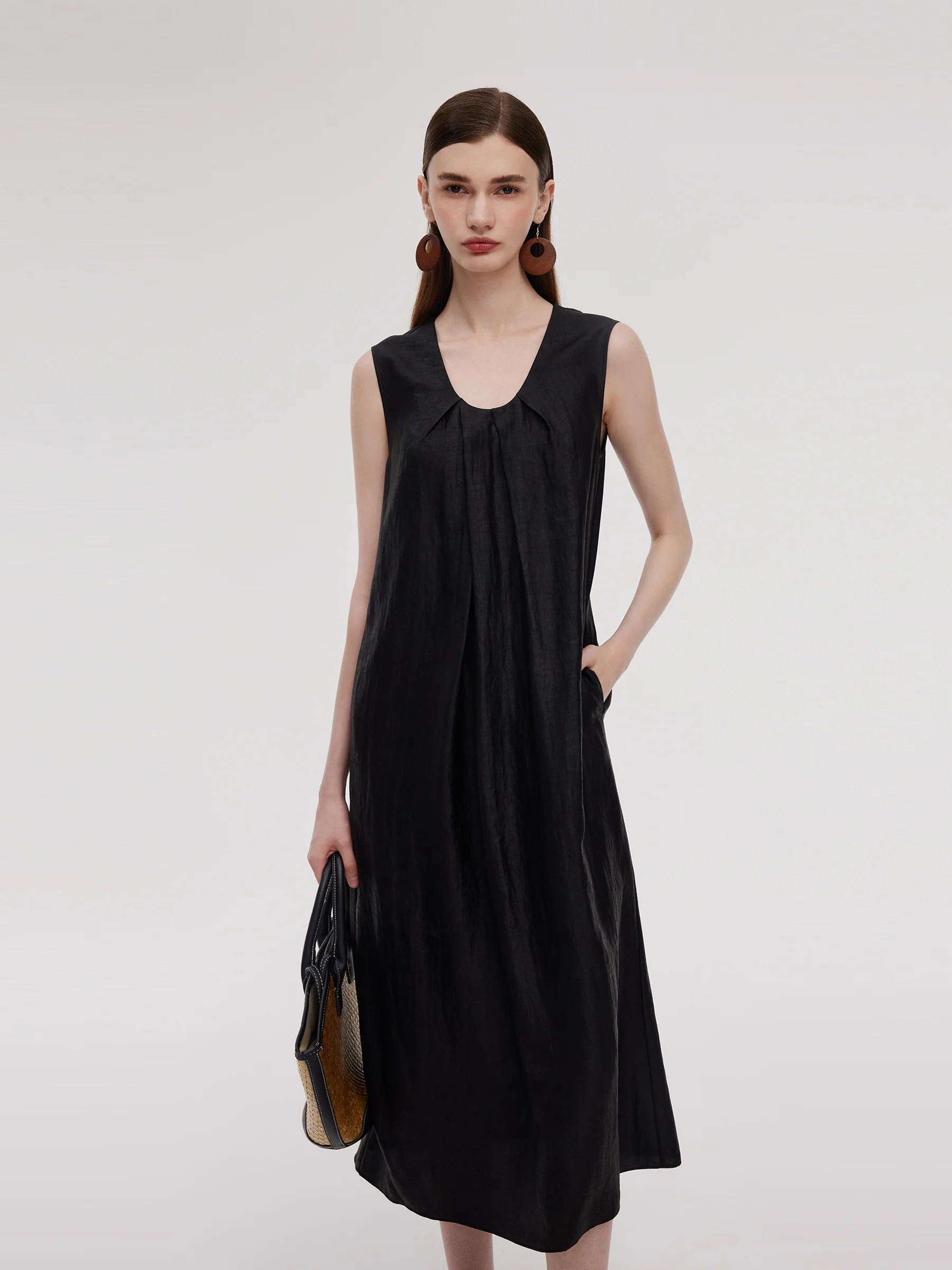 16MM Xiang Yun Silk Women Sleeveless Maxi Dress