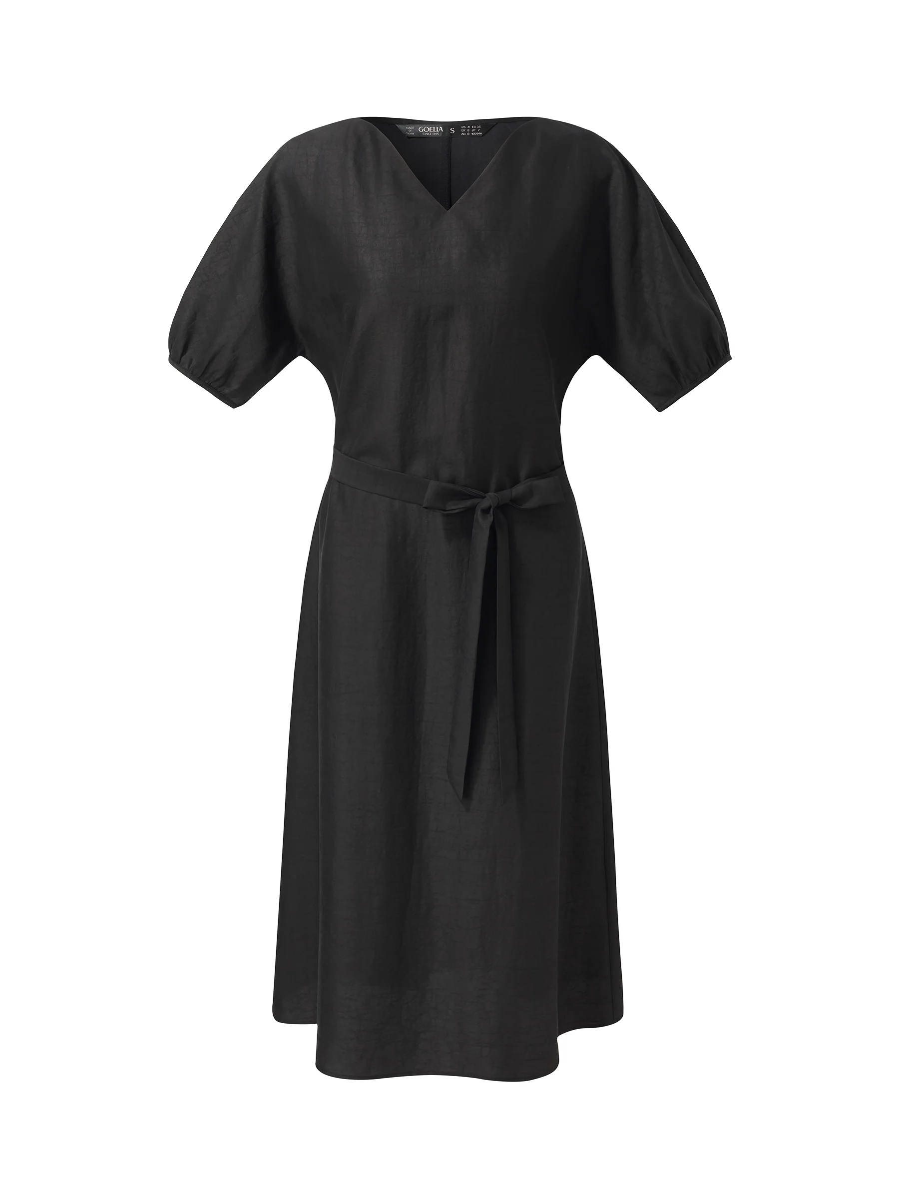 18MM Gambiered Canton Gauze Women Midi Dress - Image 7