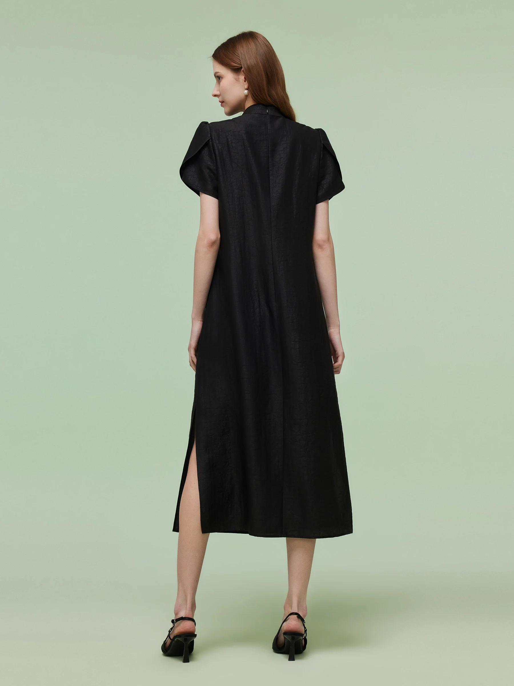 18MM Xiang Yun Silk Women Qipao Maxi Dress - Image 3