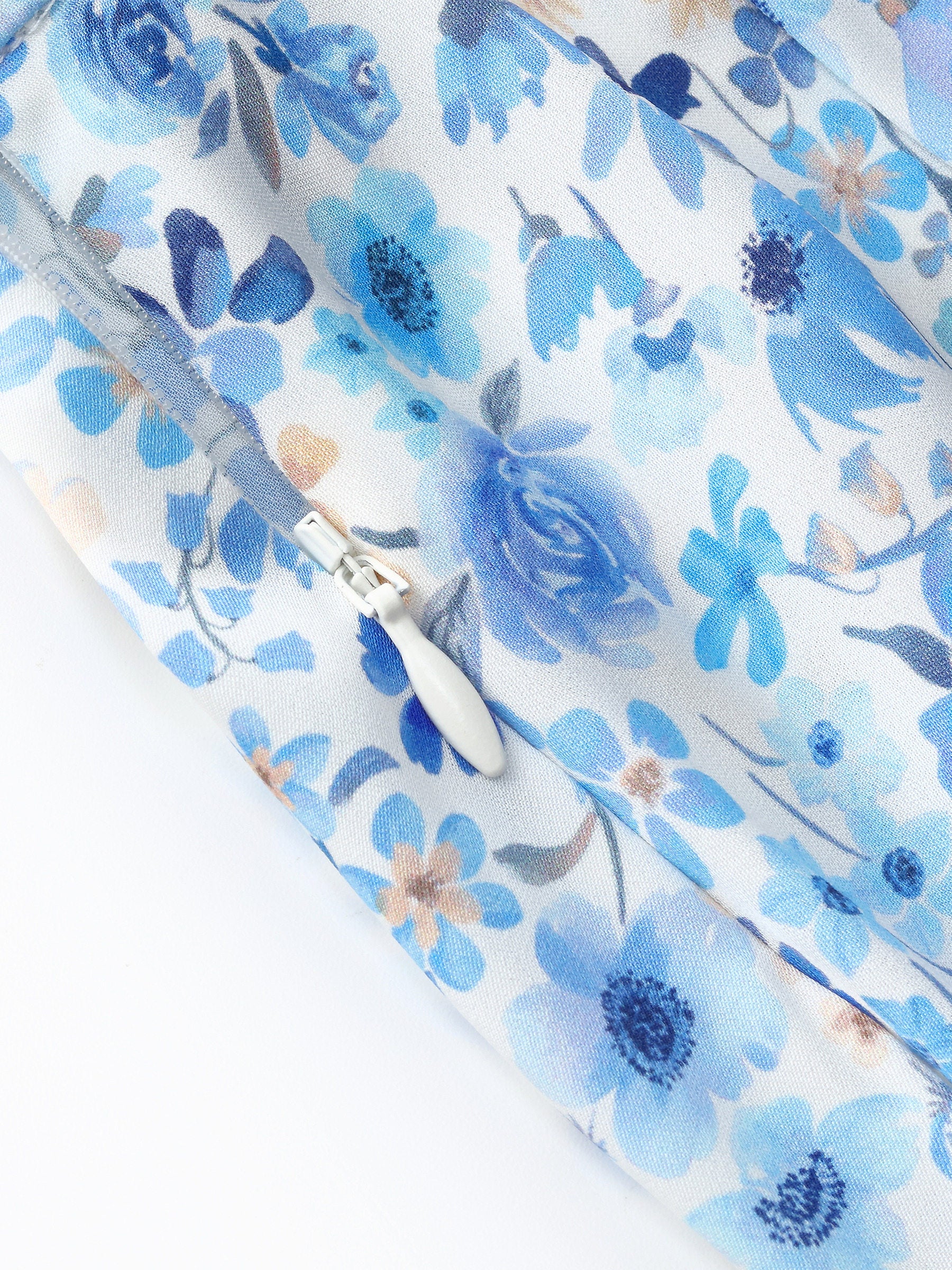 19MM Mulberry Silk Floral Print Skirt - Image 9