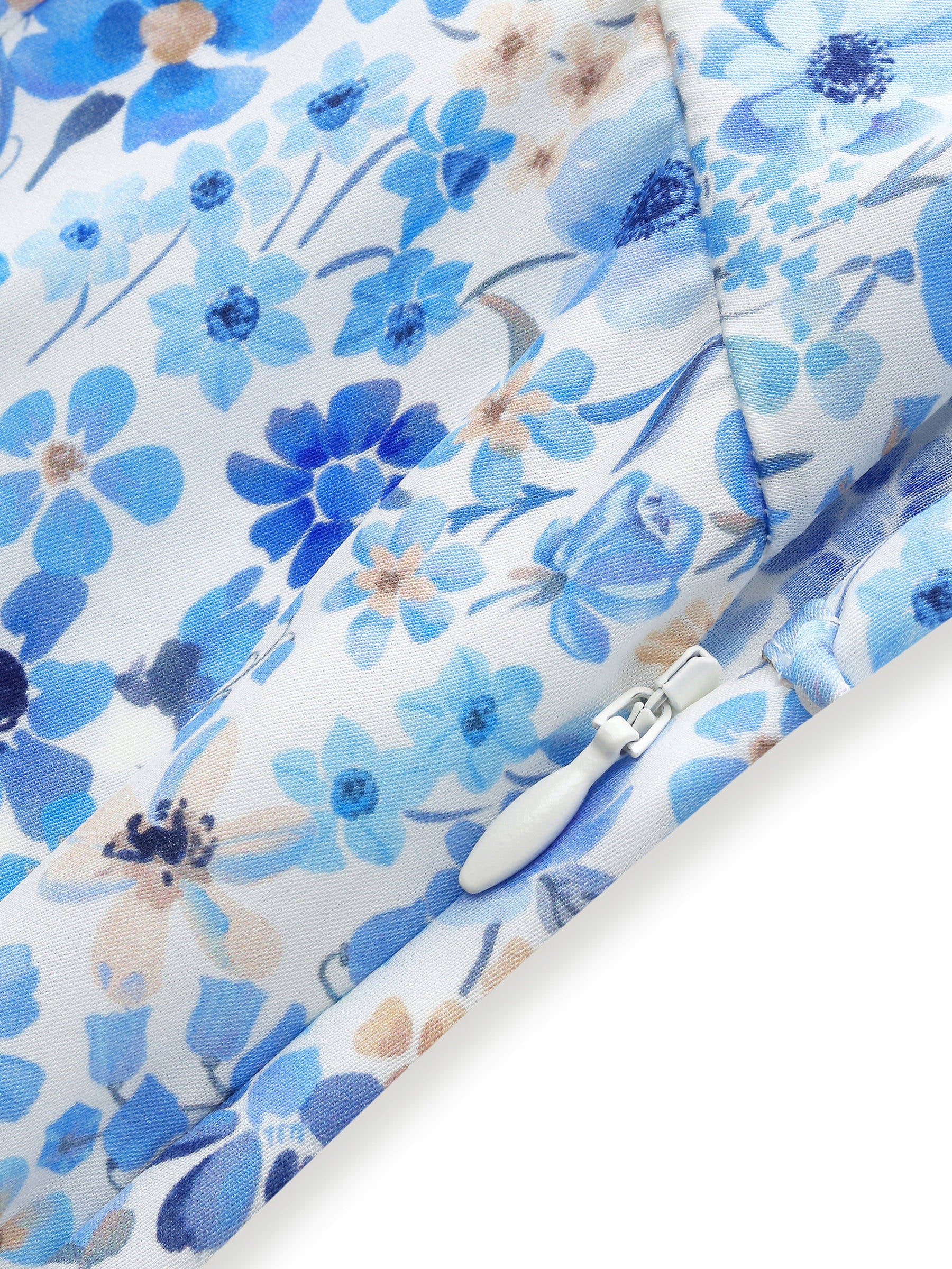 19MM Mulberry Silk Floral Print Women Midi Dress - Image 9