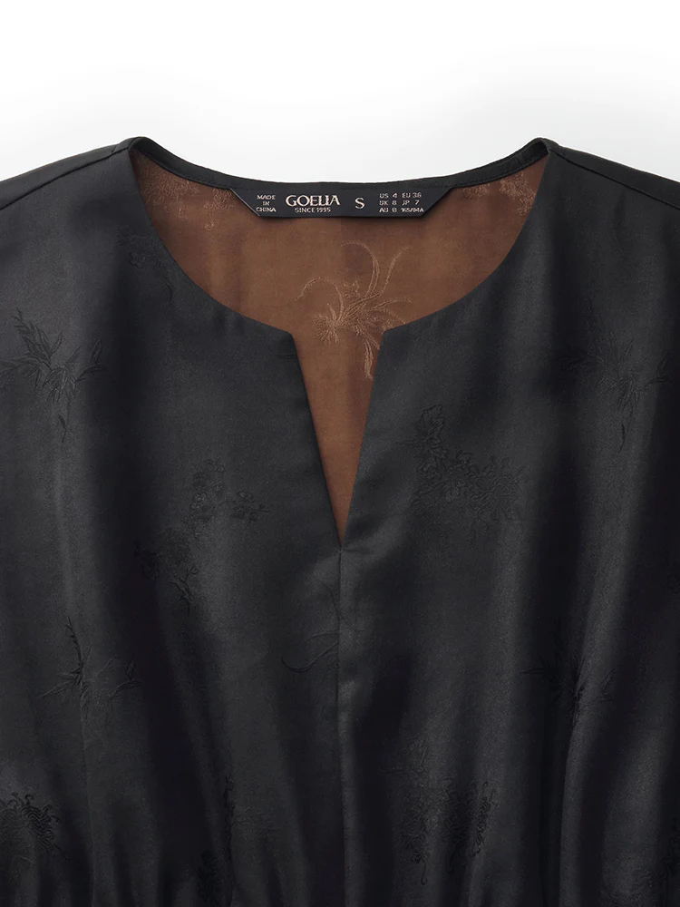 19MM Xiang Yun Silk Cap Sleeve Women Midi Dress - Image 7