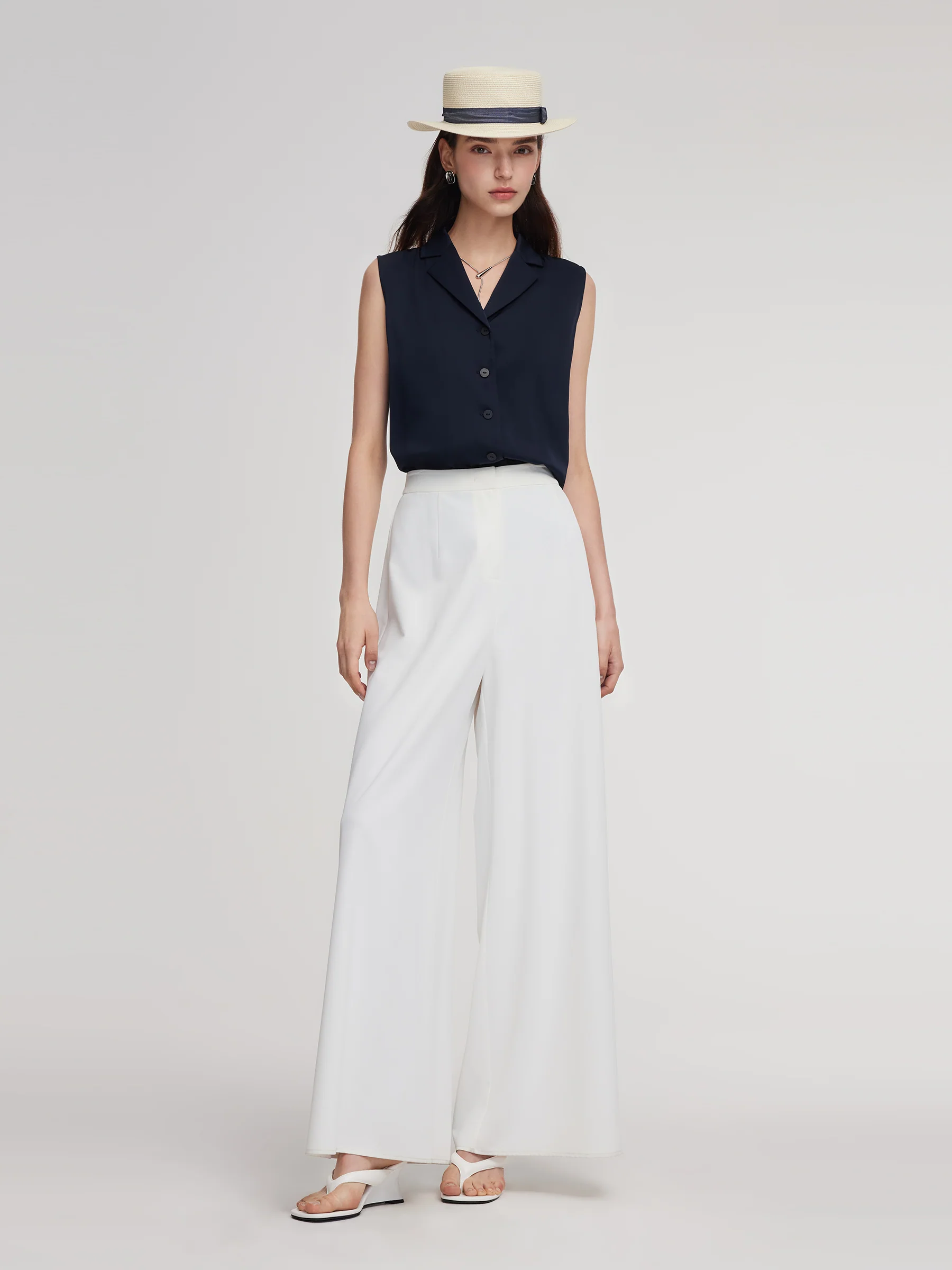 22MM Mulberry Silk Sleeveless Women Shirt - Image 2