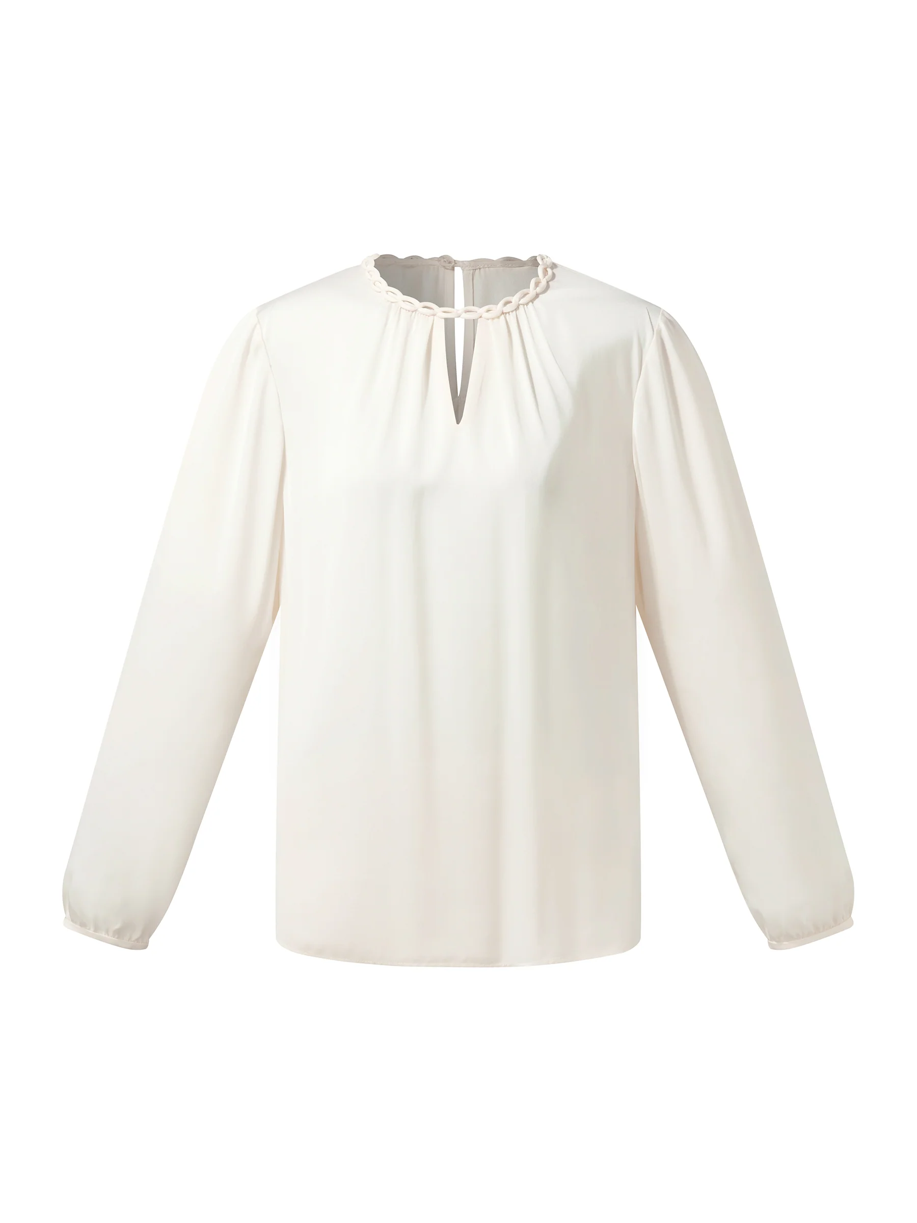 22MM Mulberry Silk Women Round Neck Blouse - Image 6