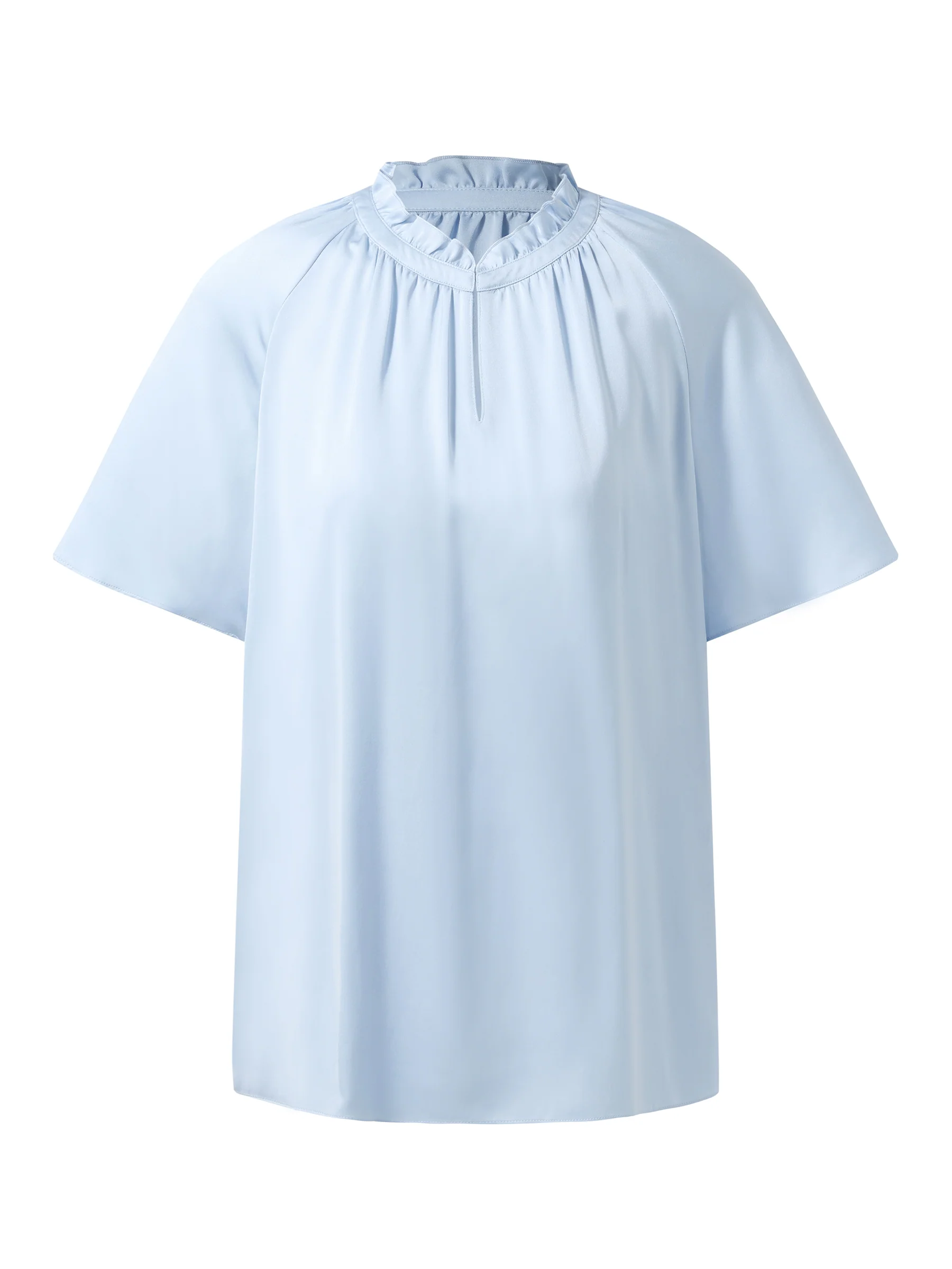22MM Mulberry Silk Women Ruffle Sleeve Blouse - Image 7