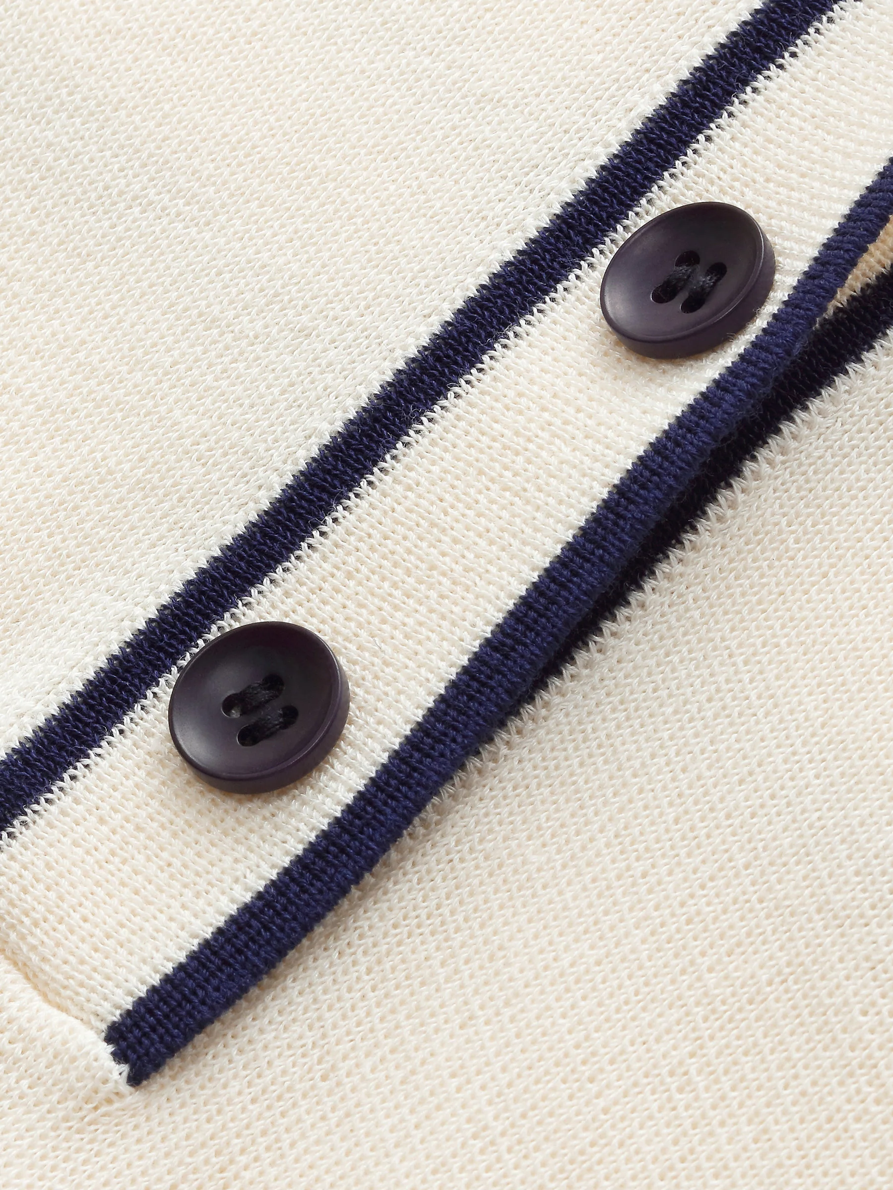Acetate Cotton Blend Women Sailor Collar Knit Top - Image 8