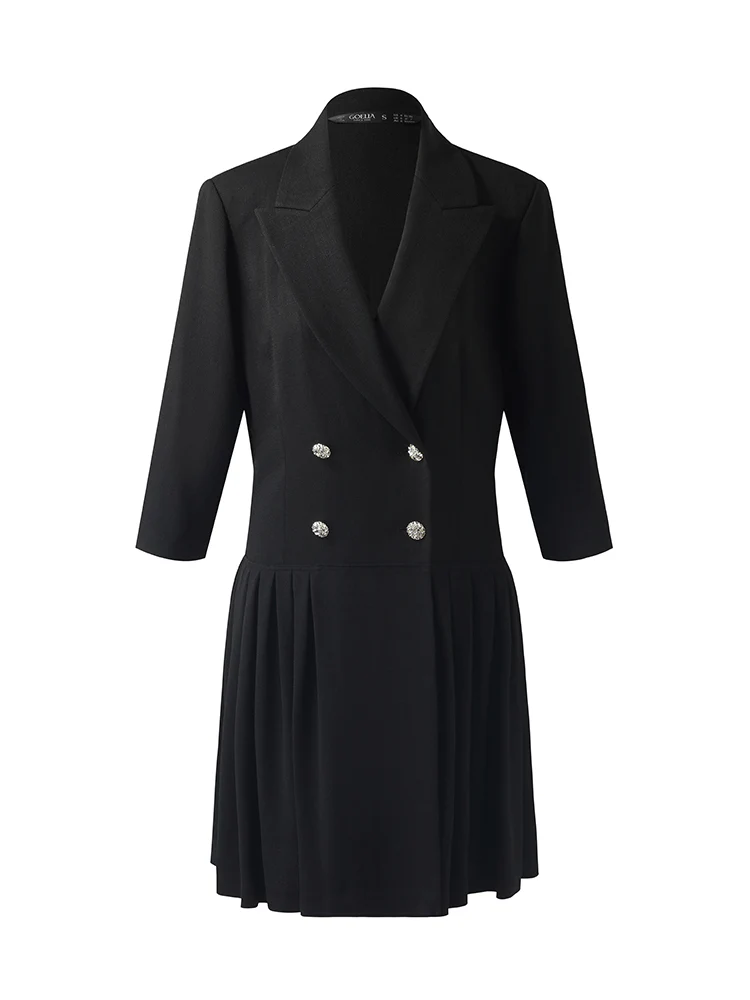 Acetate Pleated Women Mini Dress - Image 6