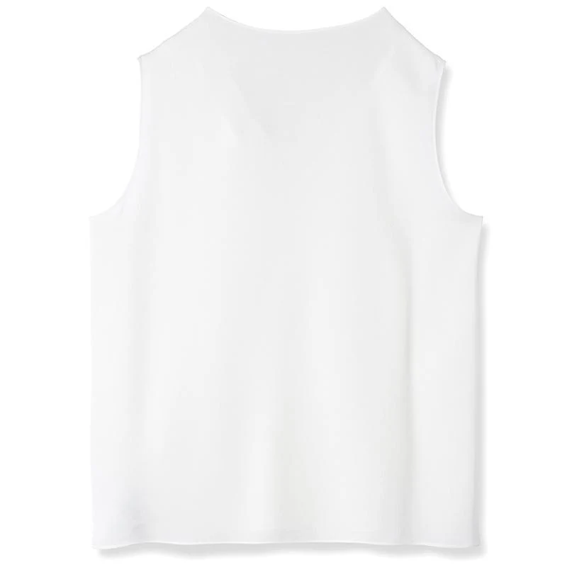 White Acetate V-Neck Tank Top - Image 7