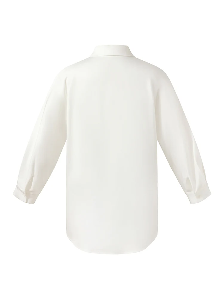 Acetate Women Shirt With Detachable Beaded Chain - Image 9