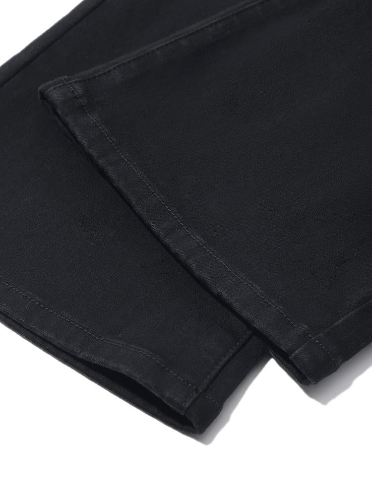 Black Ankle Length Flared Jeans - Image 10