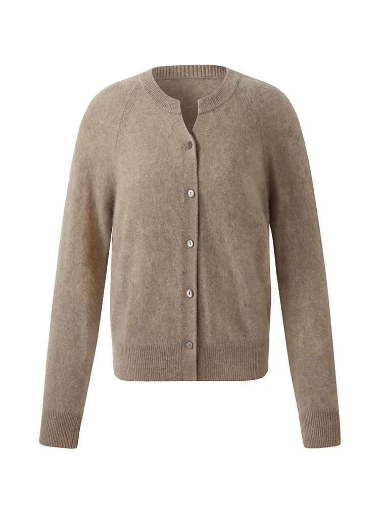 Brushed Cashmere Women Cardigan - Image 4