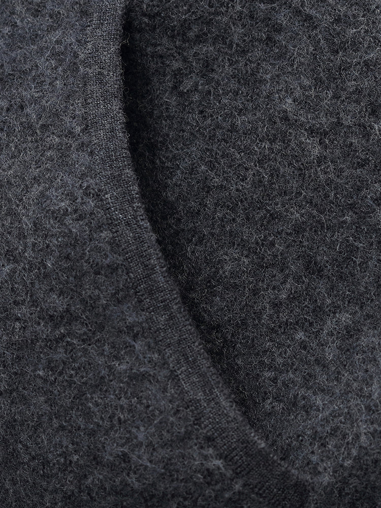 100% Brushed Wool Zip-Up Unisex Hoodie - Image 18