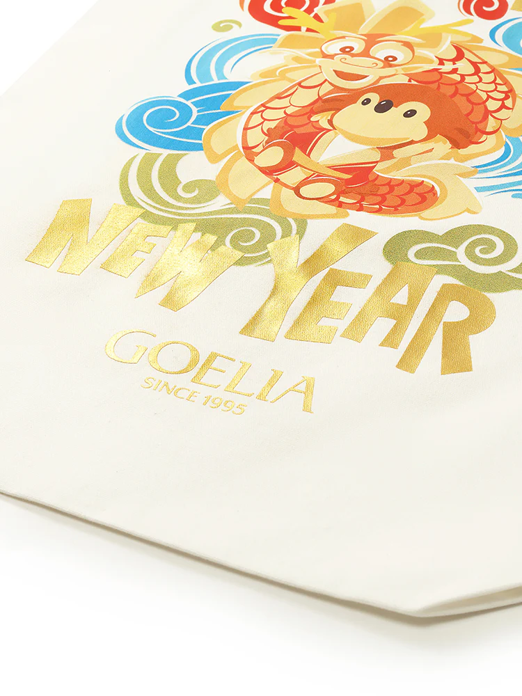 Cartoon Dragon Printed Tote Bag - Image 3