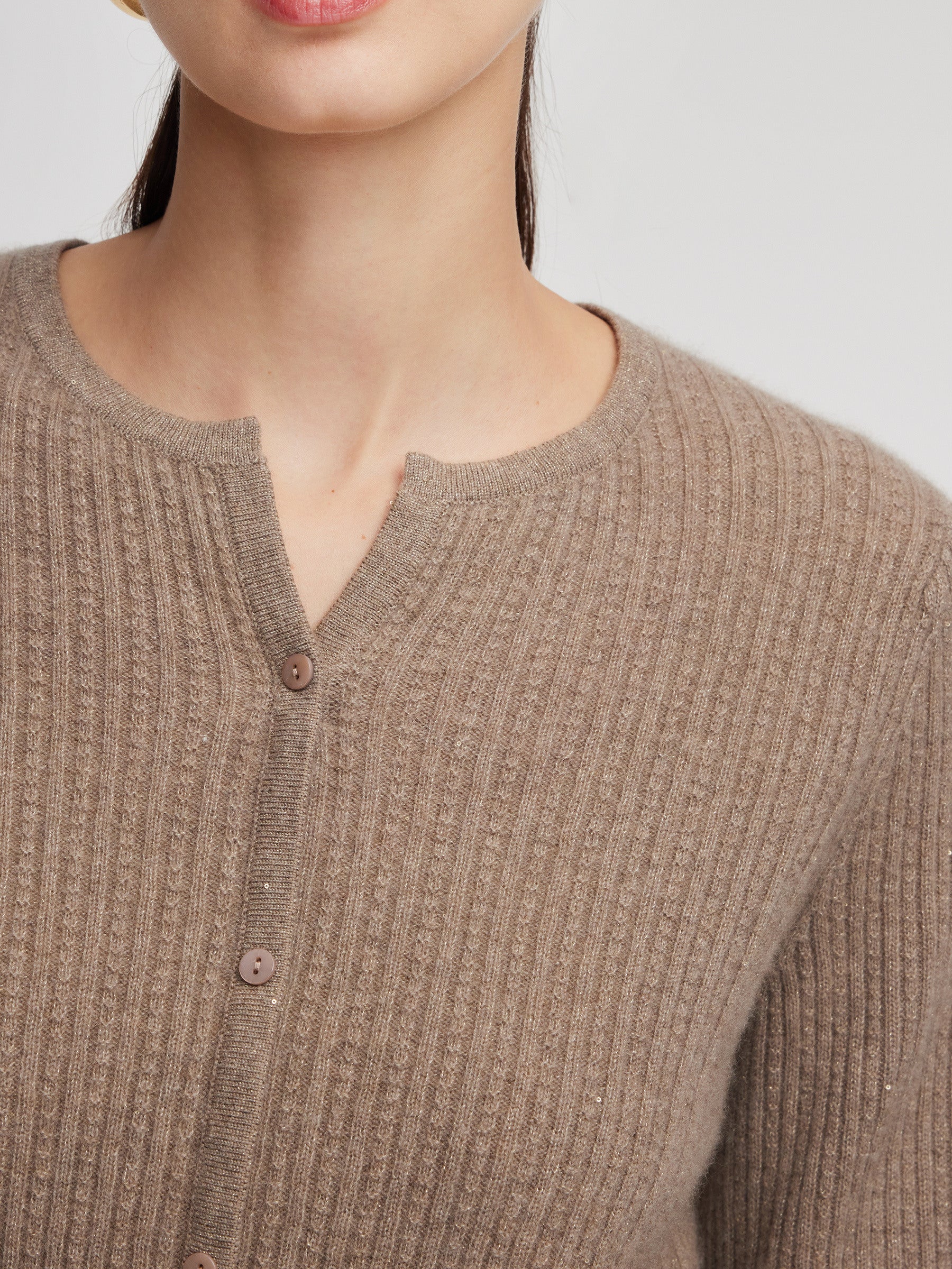 Cashmere Blend Sequins Women Sweater - Image 6