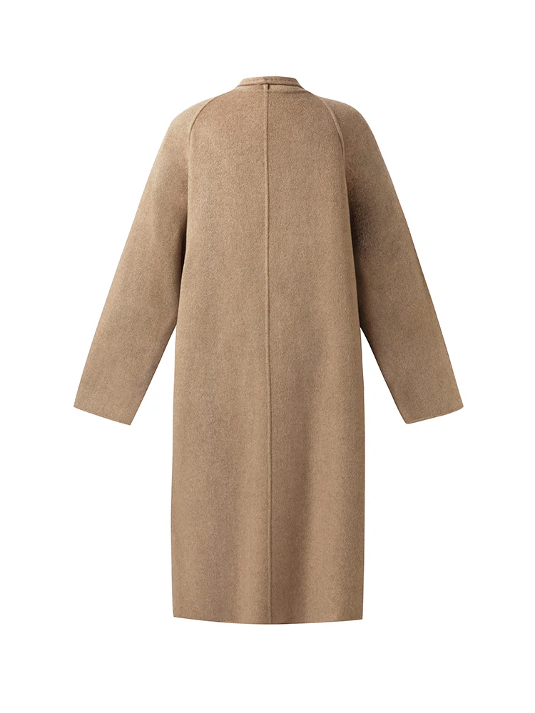 100% Cashmere Lapel Unisex Overcoat - Image 3