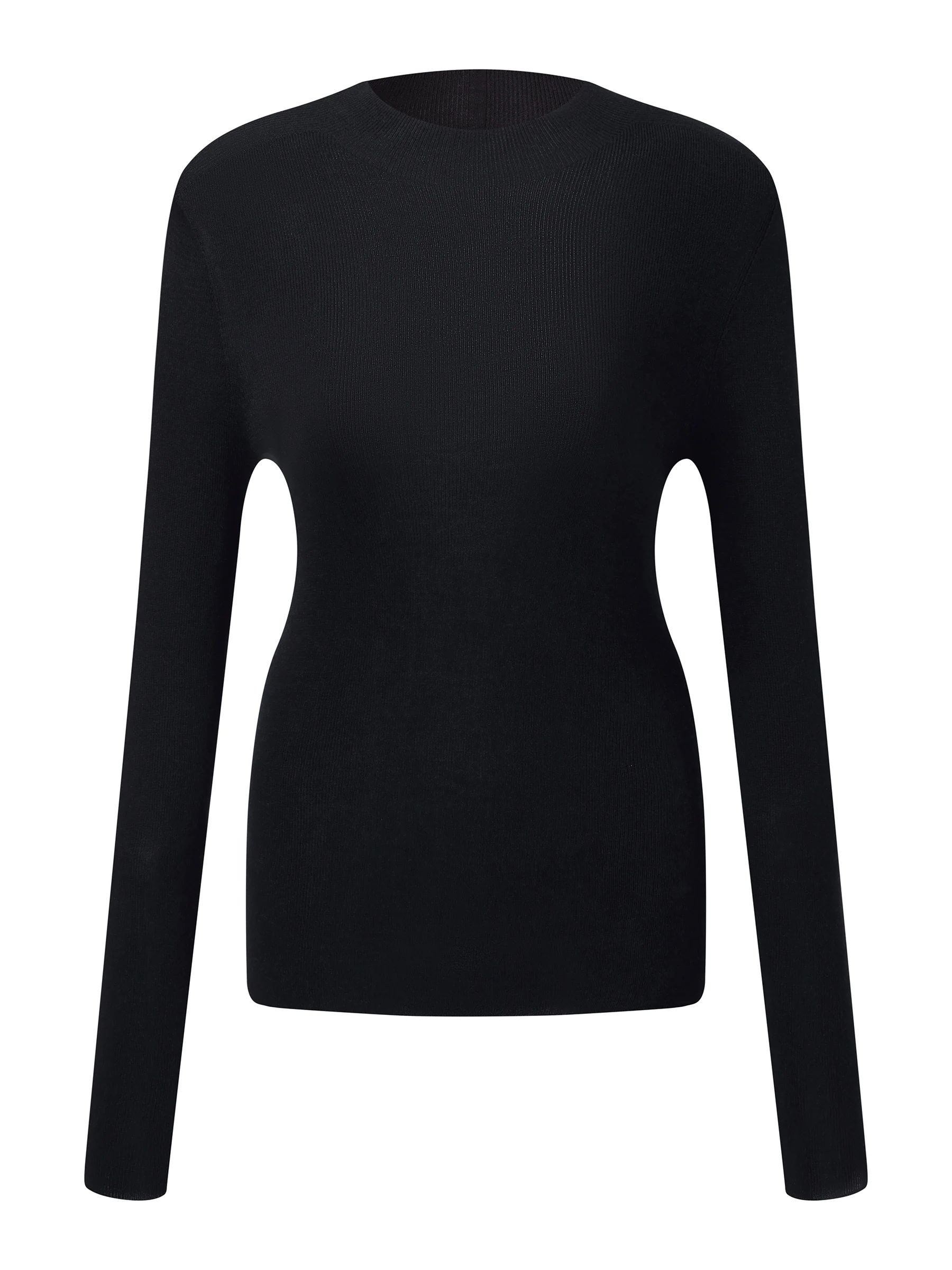 Cashmere Mulberry Silk Tencel Blend Women Knit Top - Image 11