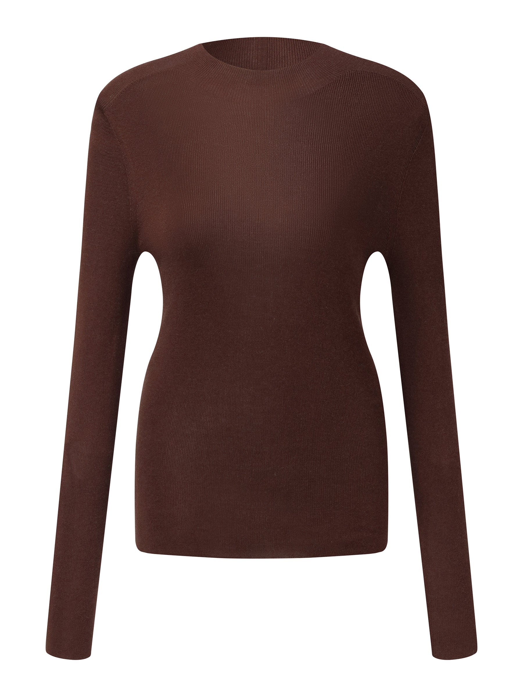 Cashmere Mulberry Silk Tencel Blend Women Knit Top - Image 14