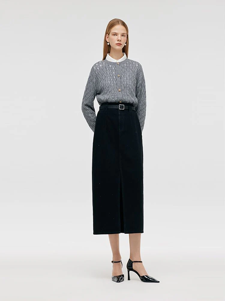 Cashmere Single-Breasted Women Cardigan - Image 2
