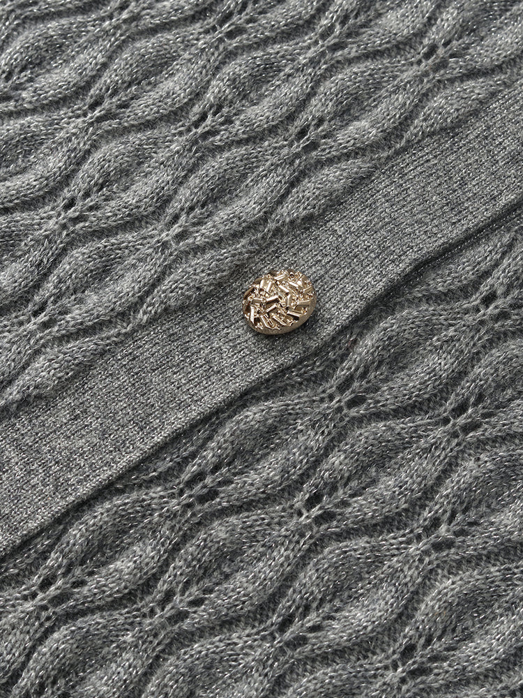 Cashmere Single-Breasted Women Cardigan - Image 9