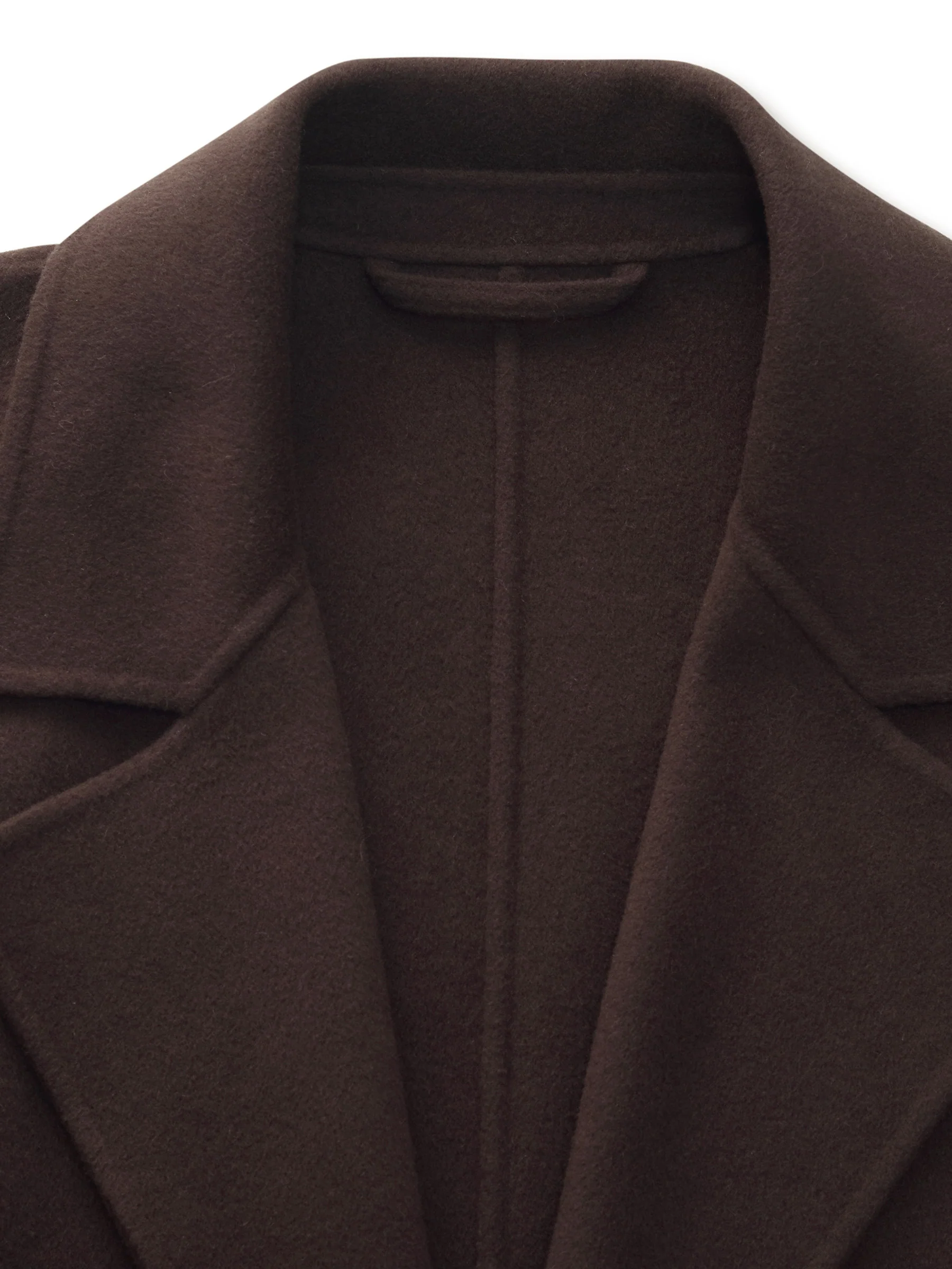 Cashmere Wool Blend Double-Faced Unisex Wrap Overcoat - Image 11