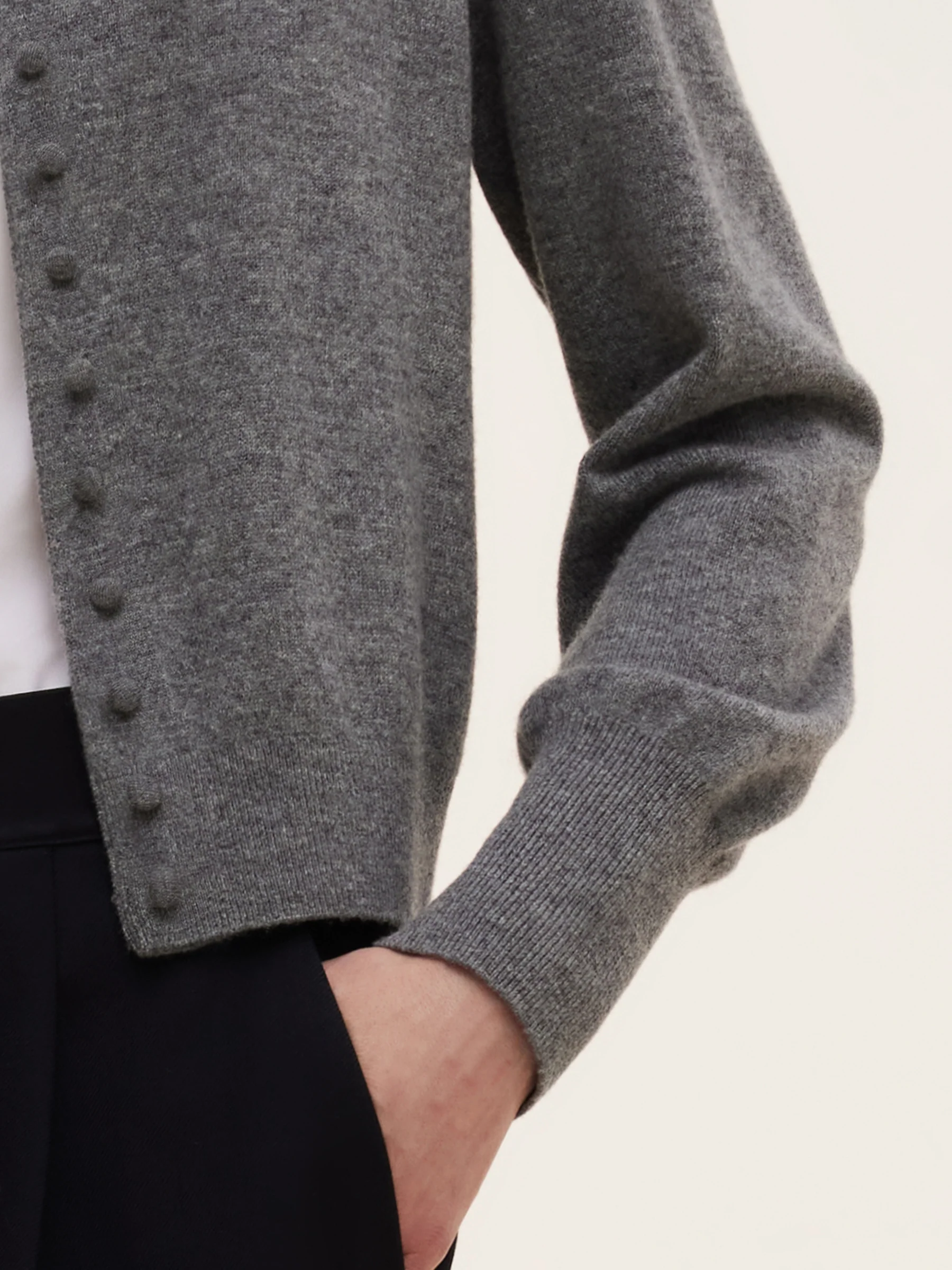 Cashmere Wool Blend Women Cardigan - Image 6