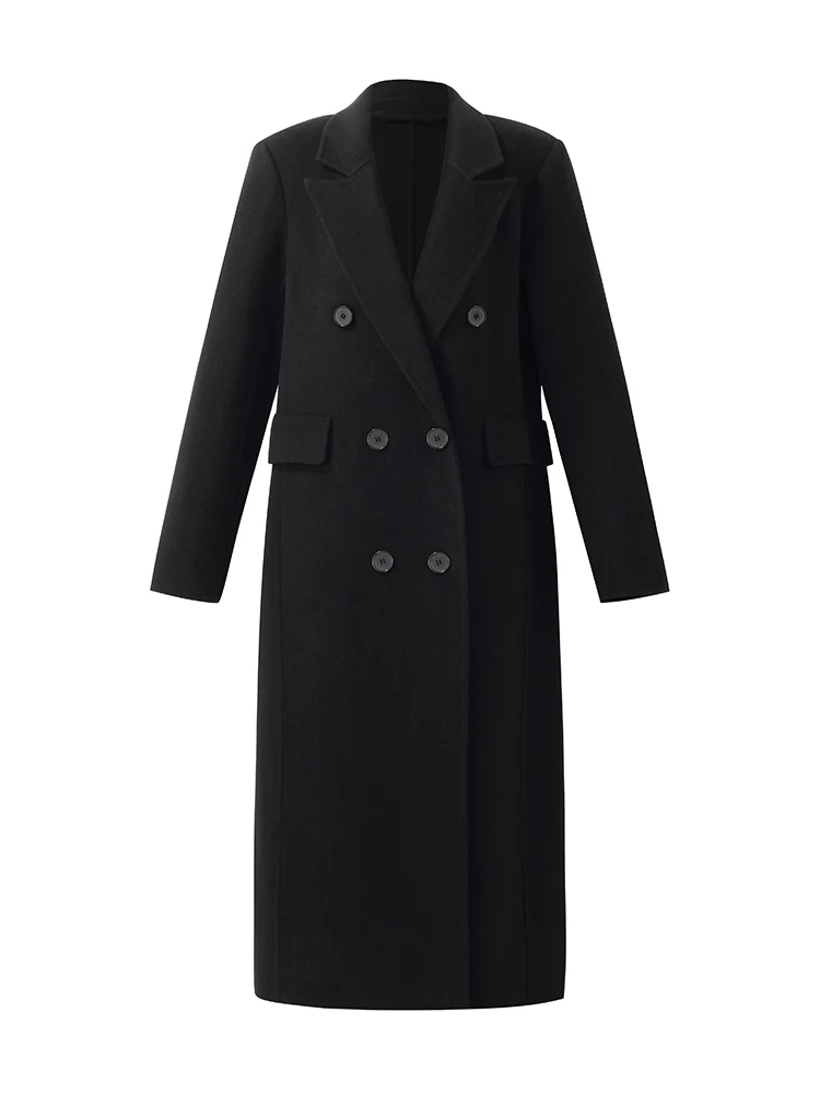 Cashmere Wool Double-Faced Women Overcoat - Image 2