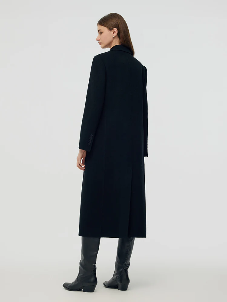 Cashmere Wool Double-Faced Women Overcoat - Image 4