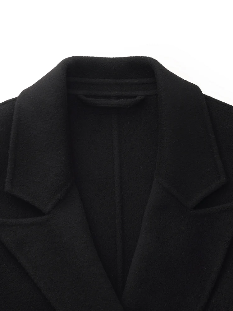 Cashmere Wool Double-Faced Women Overcoat - Image 9