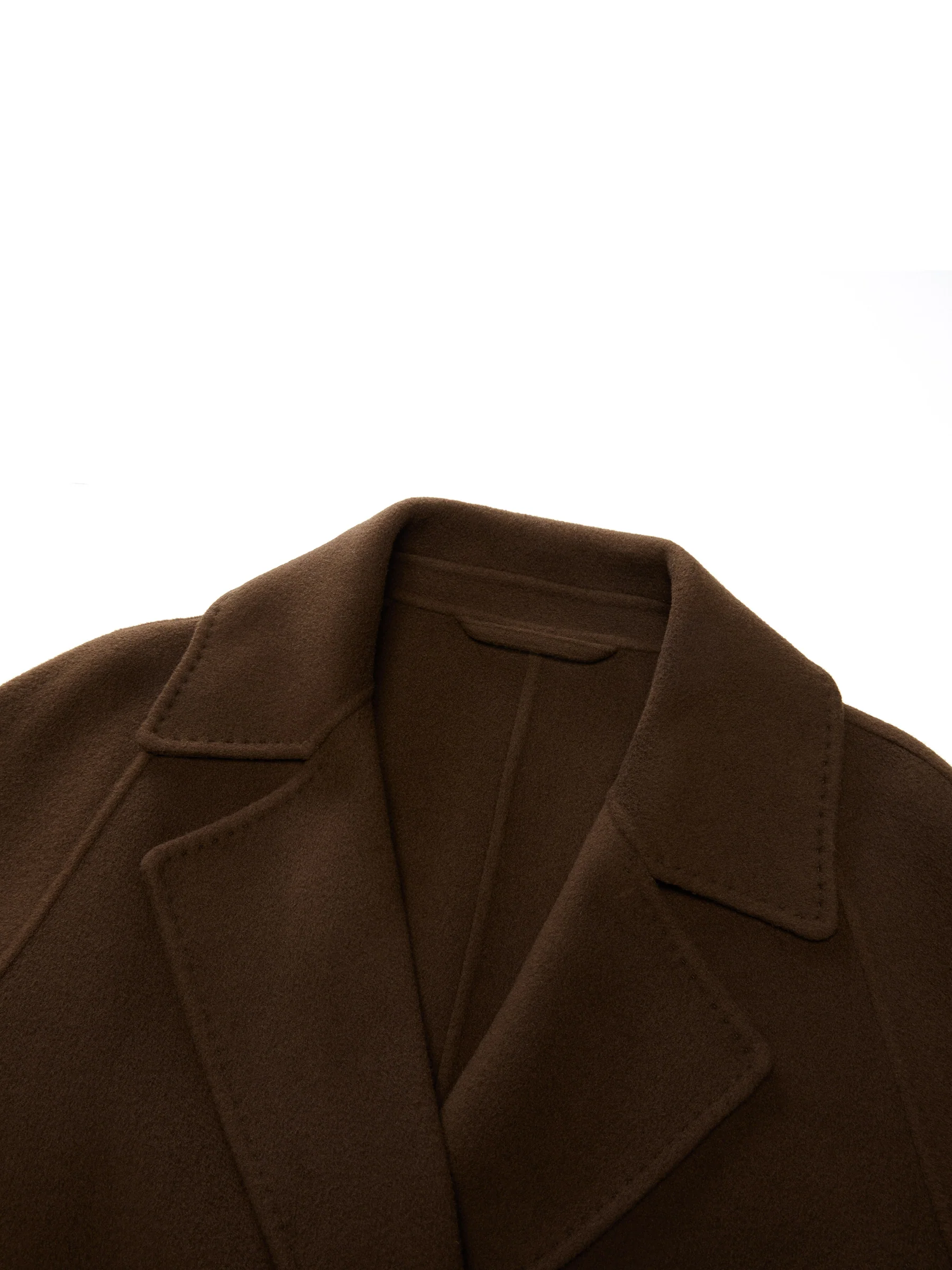 Cashmere Wool Double-Faced Women Wrap Overcoat - Image 10