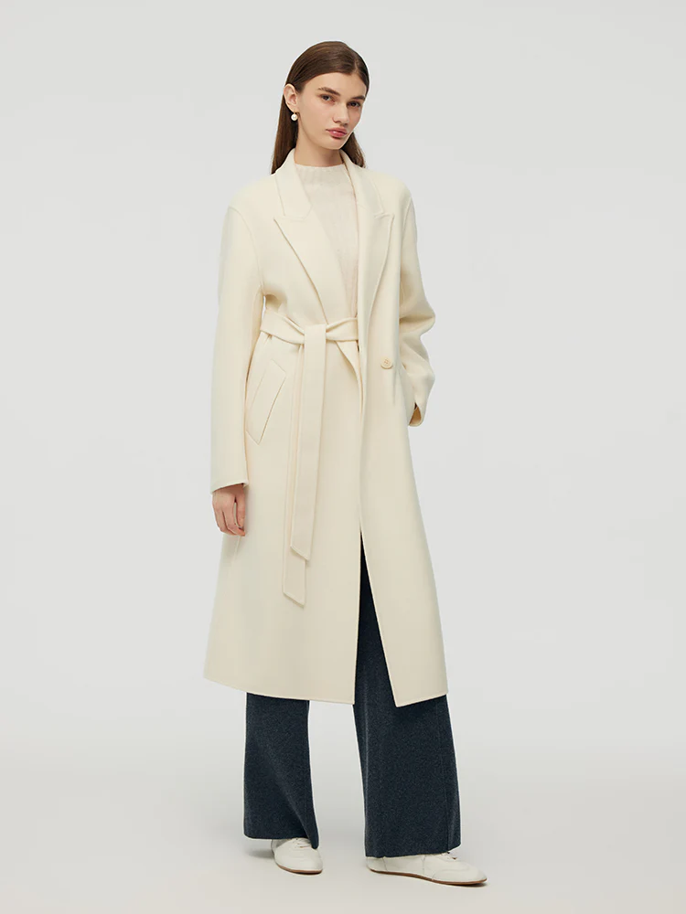 Cashmere Wool Women Wrap Overcoat - Image 4