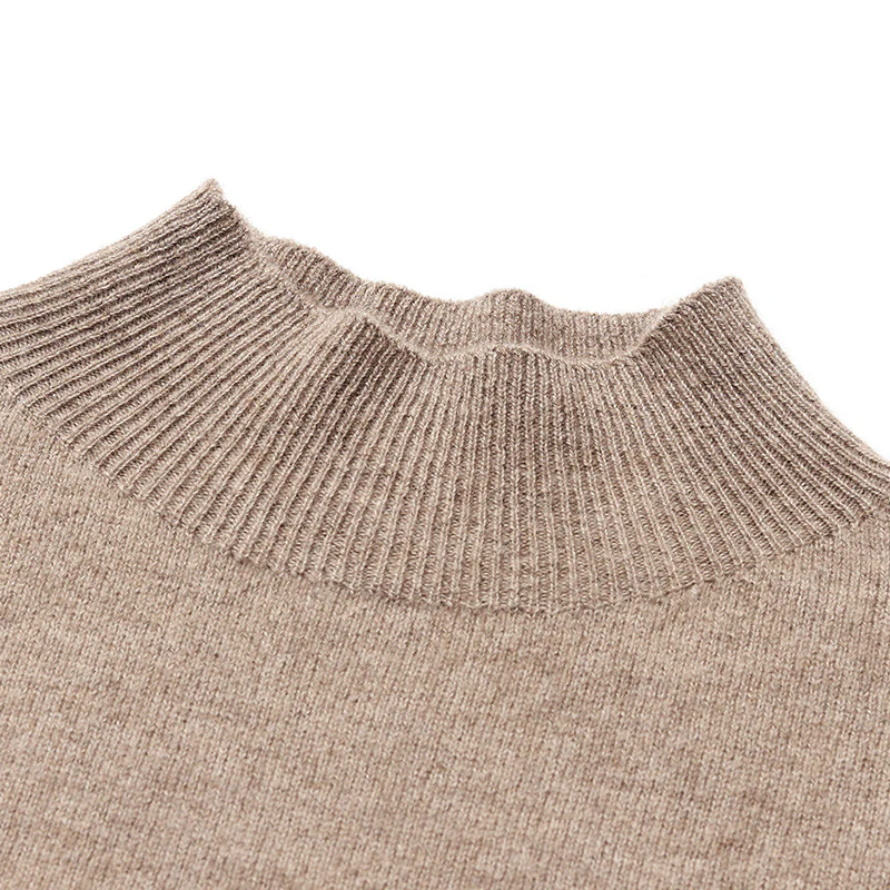 Cashmere Mock Neck Women Sweater - Image 21