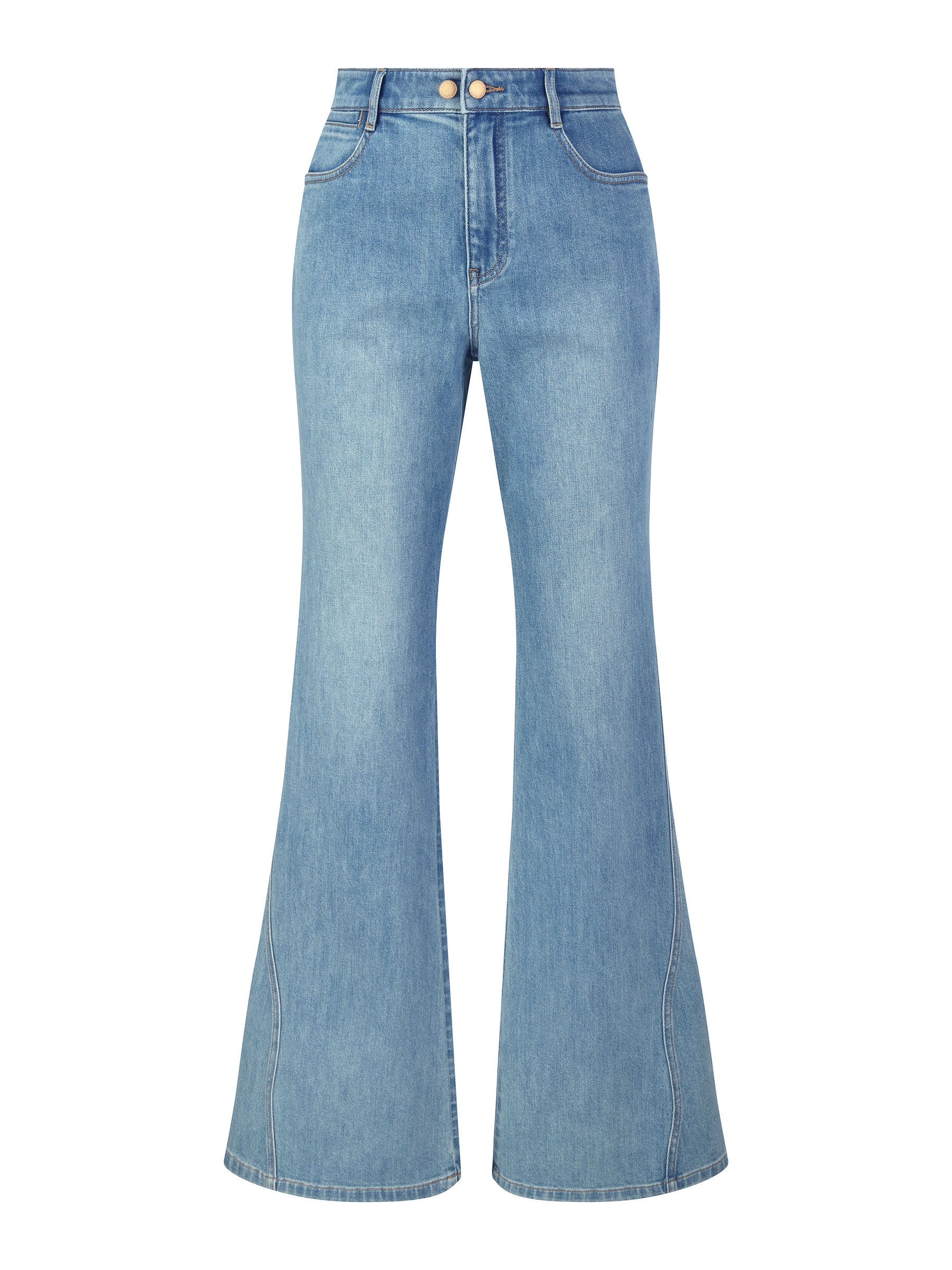 Cotton Denim Stretch Women Flared Jeans - Image 7