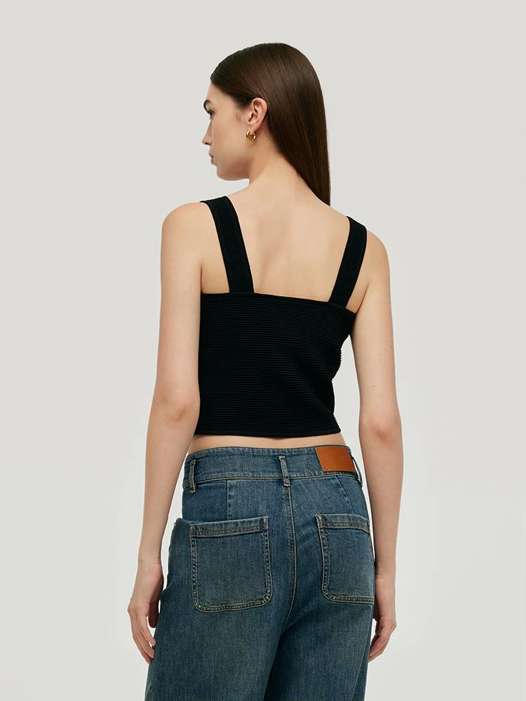 Crossover Women Knitted Tank Top - Image 3