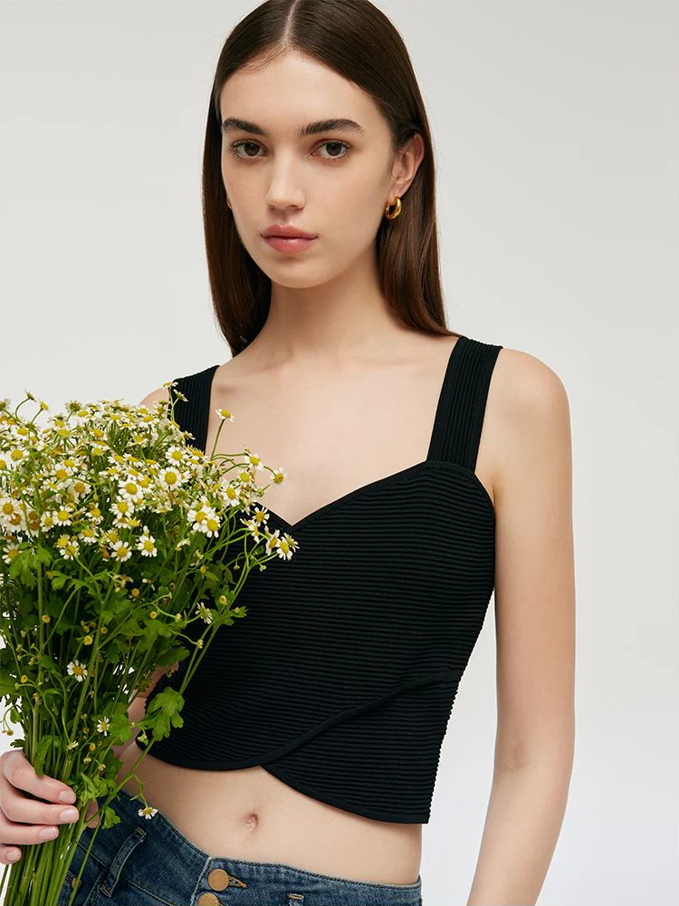 Crossover Women Knitted Tank Top - Image 6