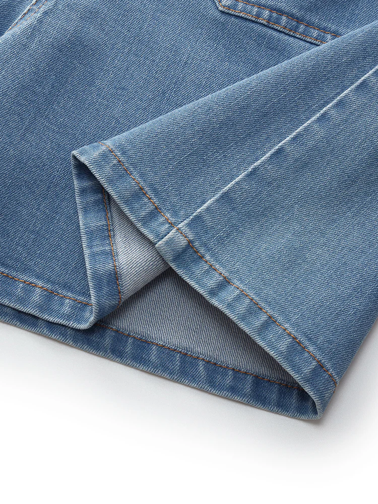 Denim A-Line Women Shorts - Image 7