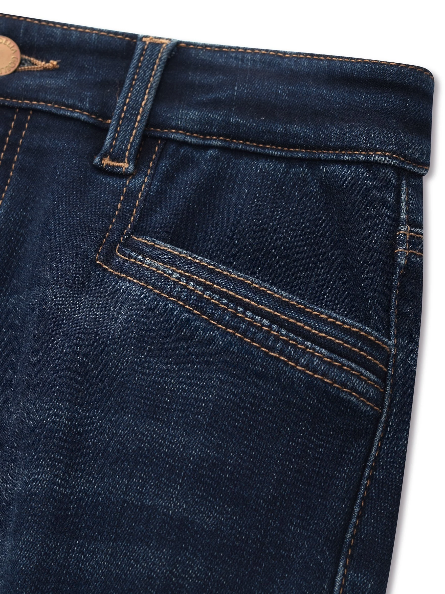 Denim Fleece Lined Women Flared Jeans - Image 12