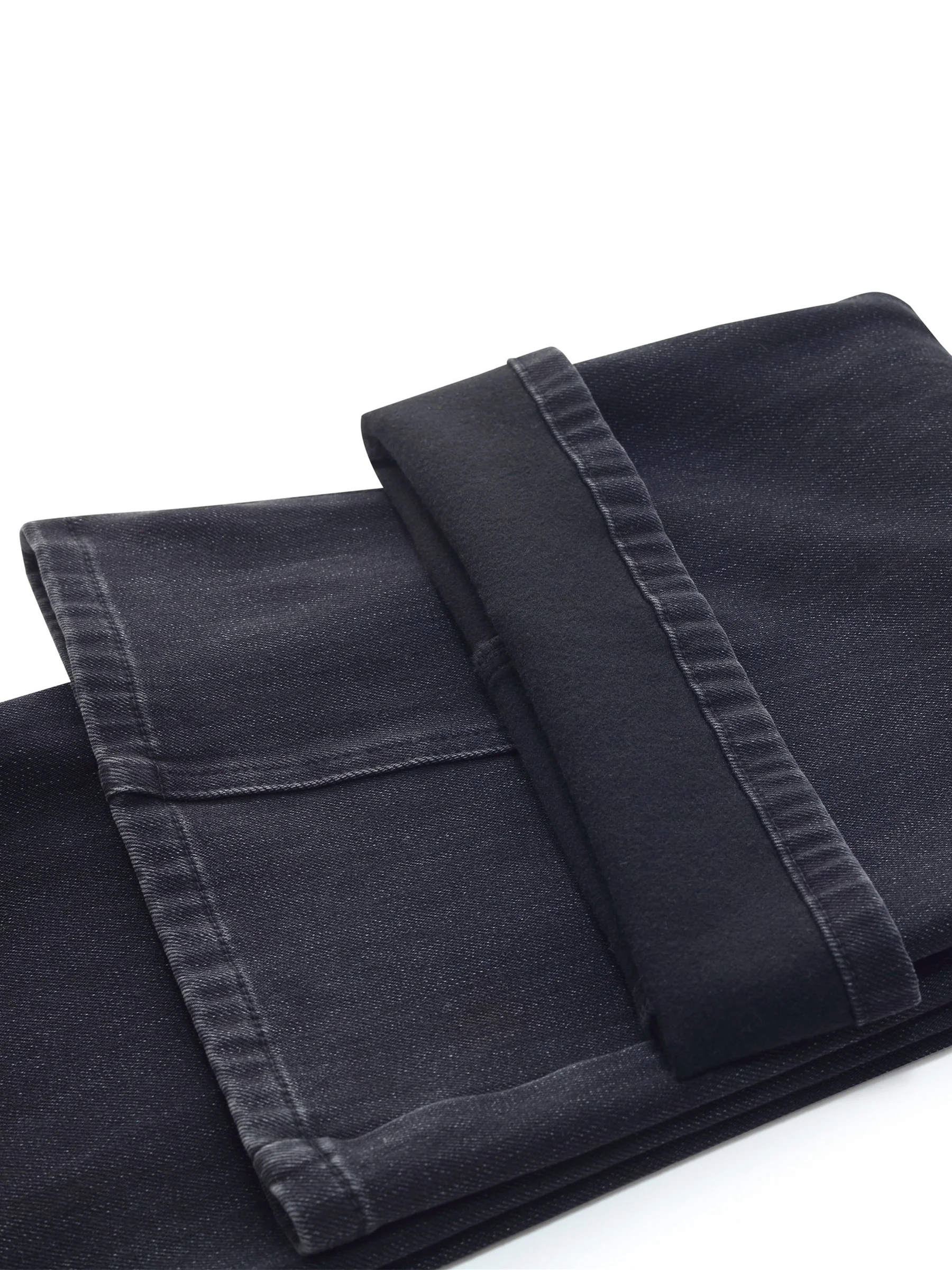 Brushed Denim Women Flared Jeans - Image 6