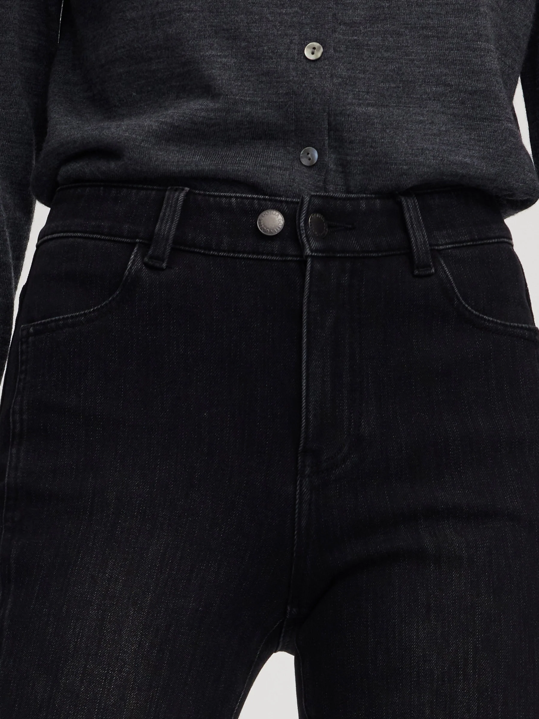 Brushed Denim Women Flared Jeans - Image 7