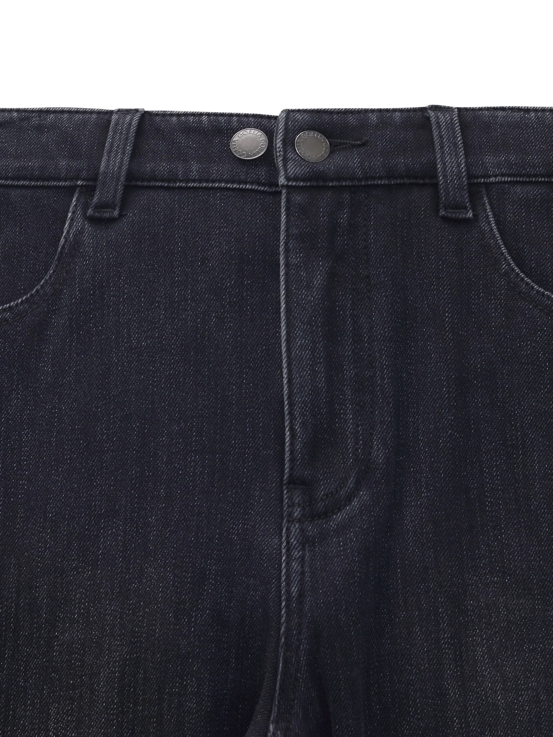 Brushed Denim Women Flared Jeans - Image 9