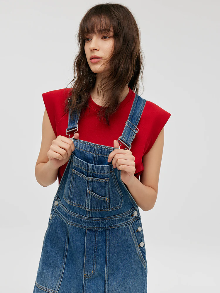 Denim Straight Full-Length Women Overalls - Image 6